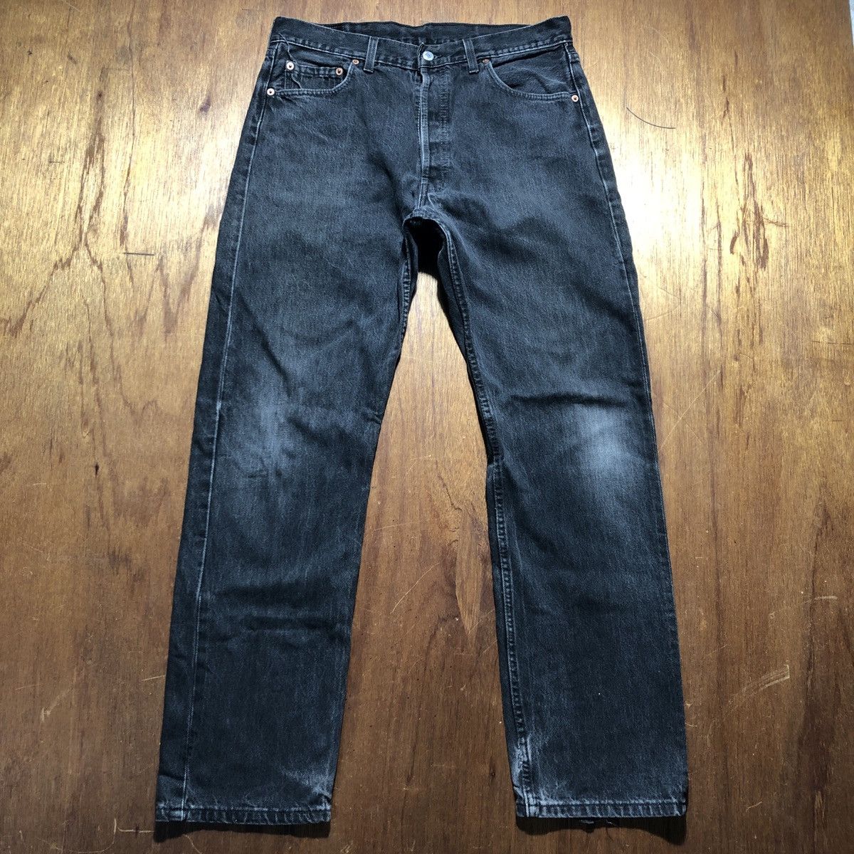 Levi's Vintage Levis 501 Super Black 1995 Size US 36 / EU 52 - 1 Thumbnail