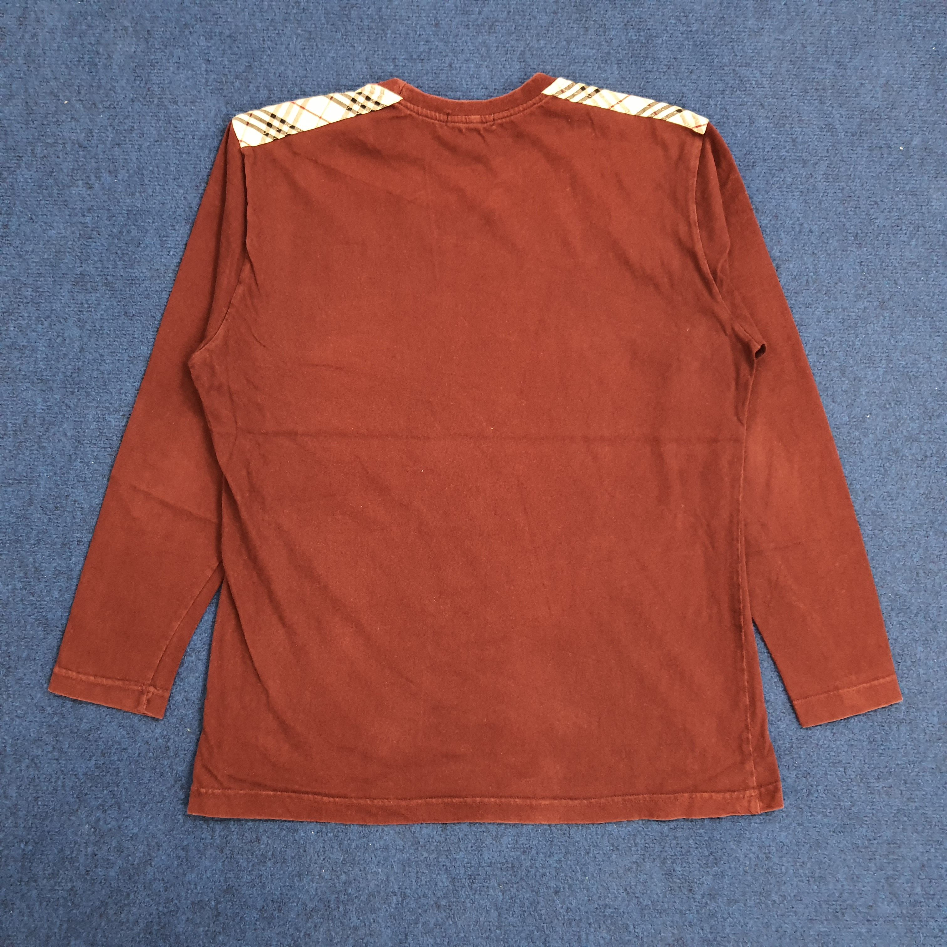Burberry × Vintage Vintage Burberry Nova Check Long Sleeve T-shirt cp2 Size US L / EU 52-54 / 3 - 3 Thumbnail
