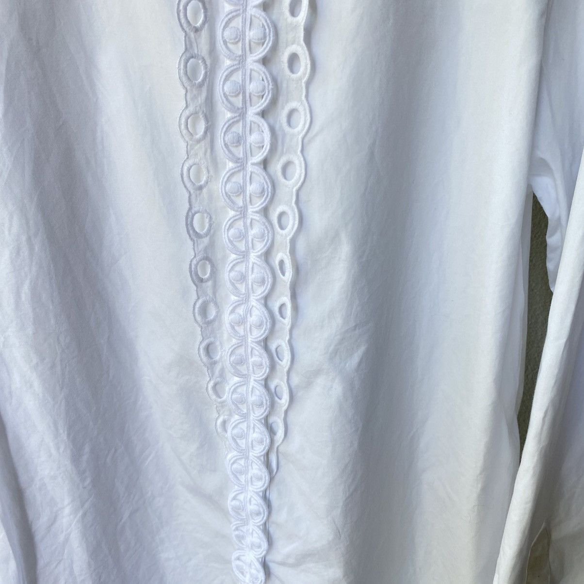Tsumori Chisato Tsumori Chisato White Ruffle Collar Blouse Size XS / US 0-2 / IT 36-38 - 8 Thumbnail