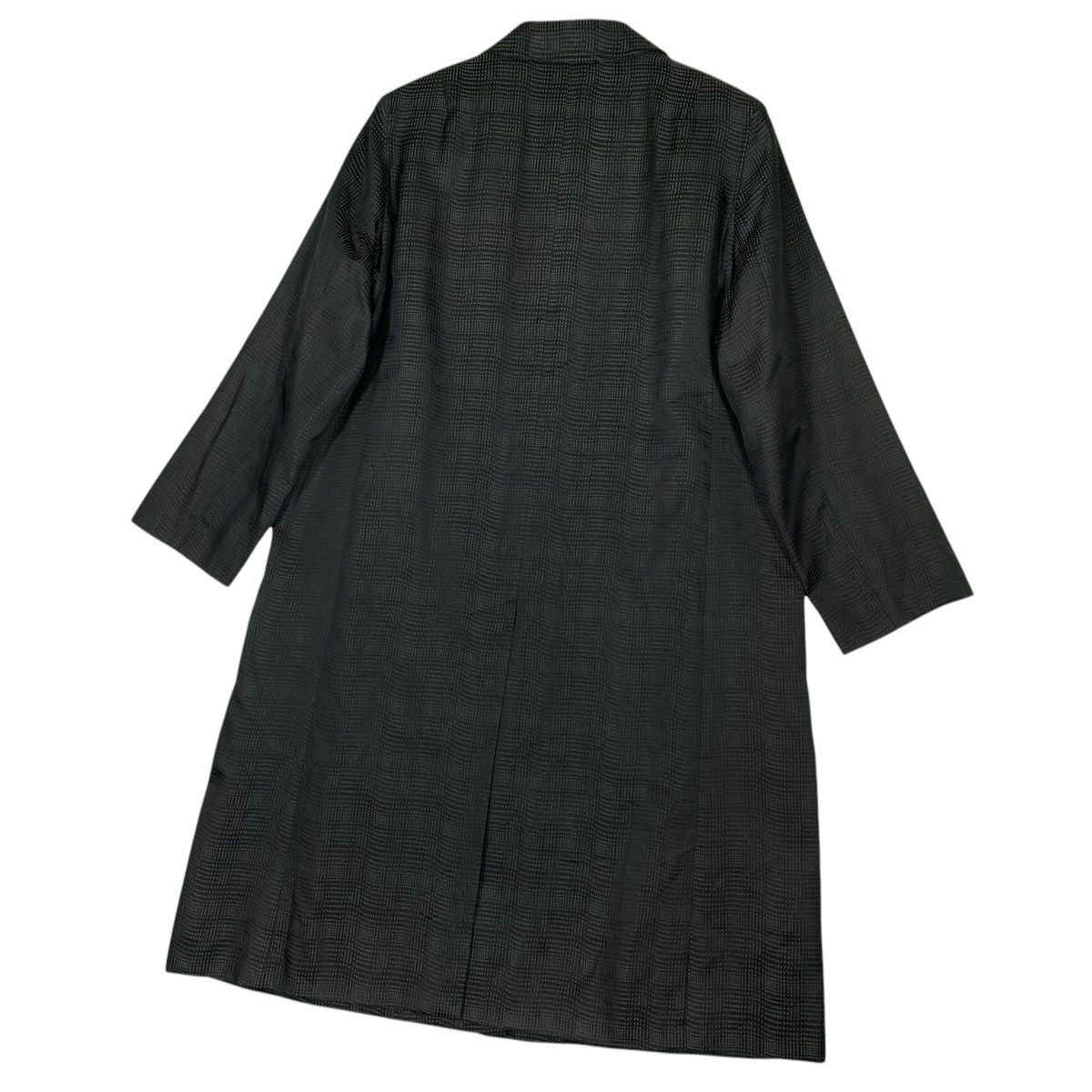 Aquascutum Aquascutum London Vintage Silk Blend Coat Black Textured Size L / US 10 / IT 46 - 10 Thumbnail