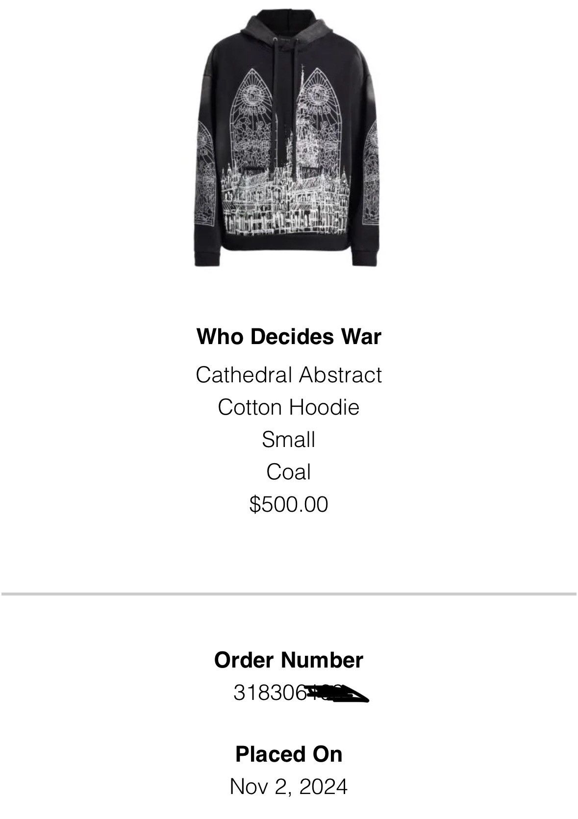 Who Decides War Who Decide War Cathedral hoodie Size US M / EU 48-50 / 2 - 4 Thumbnail