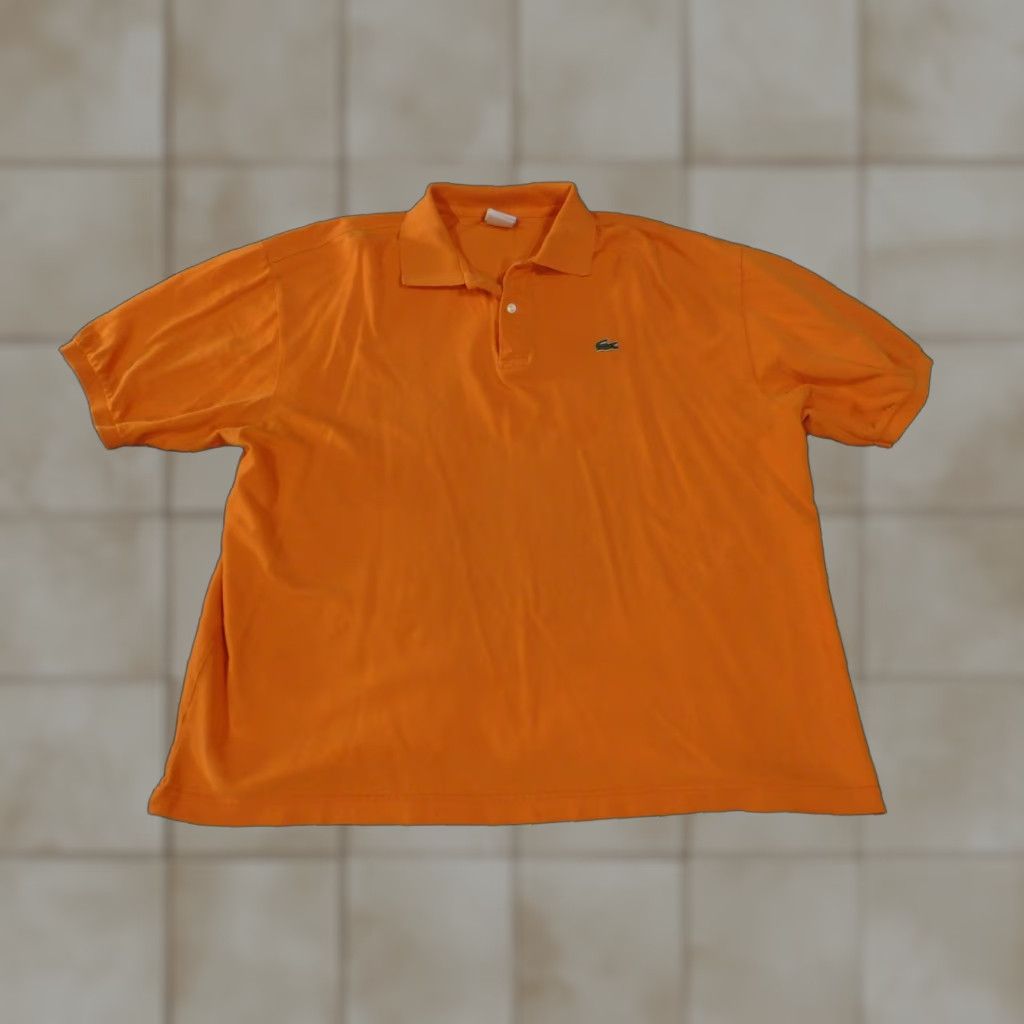 Lacoste Lacoste Polo Shirt Mens 4XL Orange Short Sleeve Pique Cotton Crocodile Logo Shirt Size US XXL / EU 58 / 5 - 1 Thumbnail