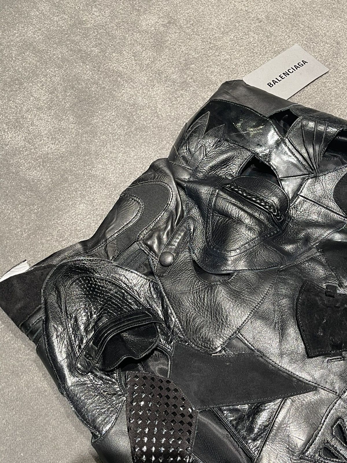 Balenciaga (☢️1OF1☢️) Balenciaga 21SS “NIKE” Upcycled Leather Maxi Skirt Size 36" / US 14 / IT 50 - 4 Thumbnail