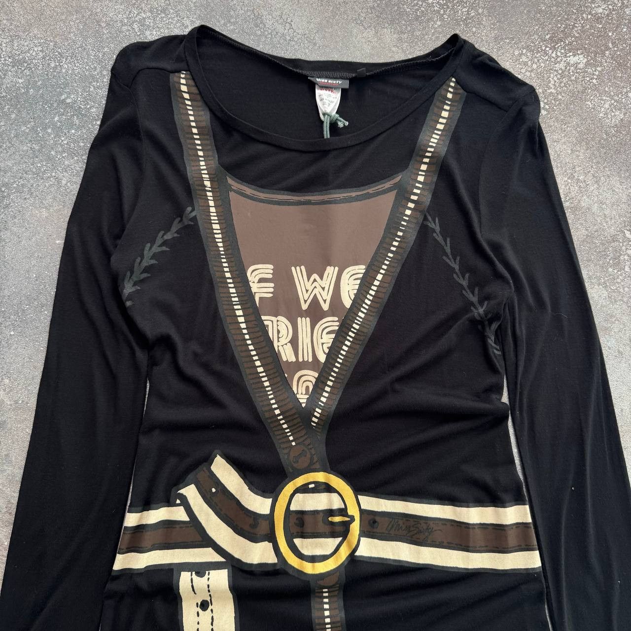 Japanese Brand × Miss Sixty × Vintage Miss Sixty Y2K Amazing Long Sleeve Top Size M / US 6-8 / IT 42-44 - 2 Thumbnail