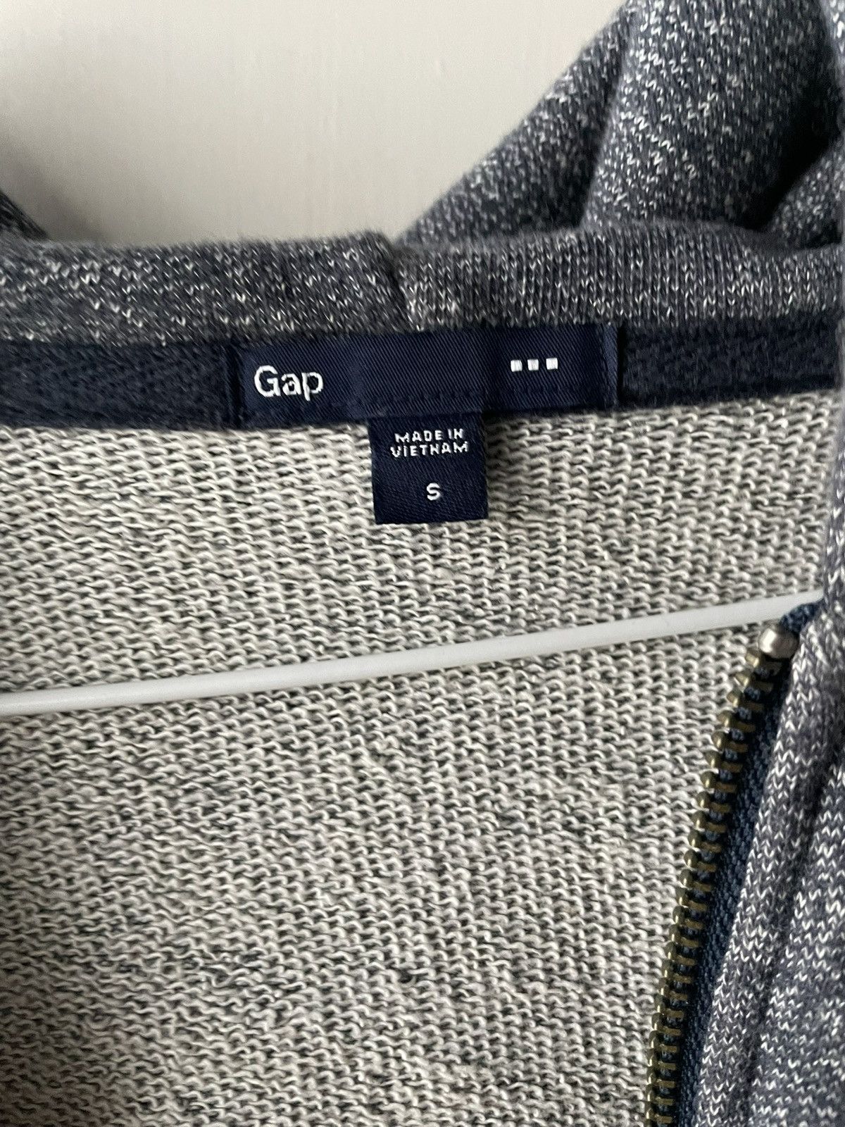 Gap Gap men’s blue heather zip hoodie small Size US S / EU 44-46 / 1 - 4 Thumbnail