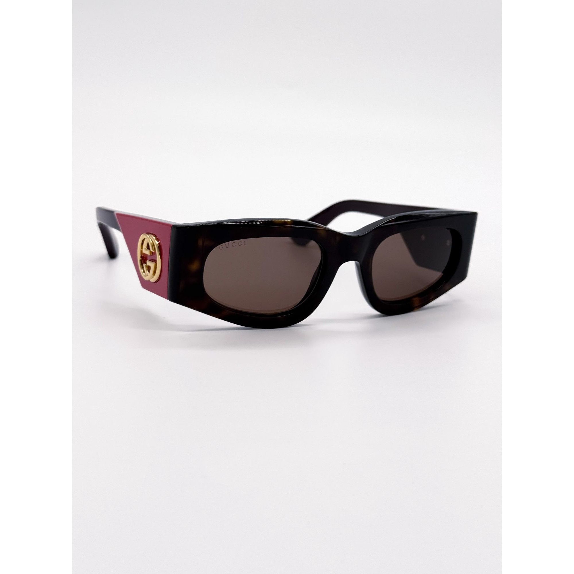Gucci NEW GUCCI SUNGLASSES GG1664S 004 HAVANA RED WOMEN GUCCI Size ONE SIZE - 6 Thumbnail