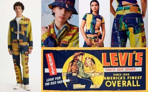 Levi's 501 LEVI'S 150th Anniversary Banner Print Denim Size US 34 / EU 50 - 1 Thumbnail