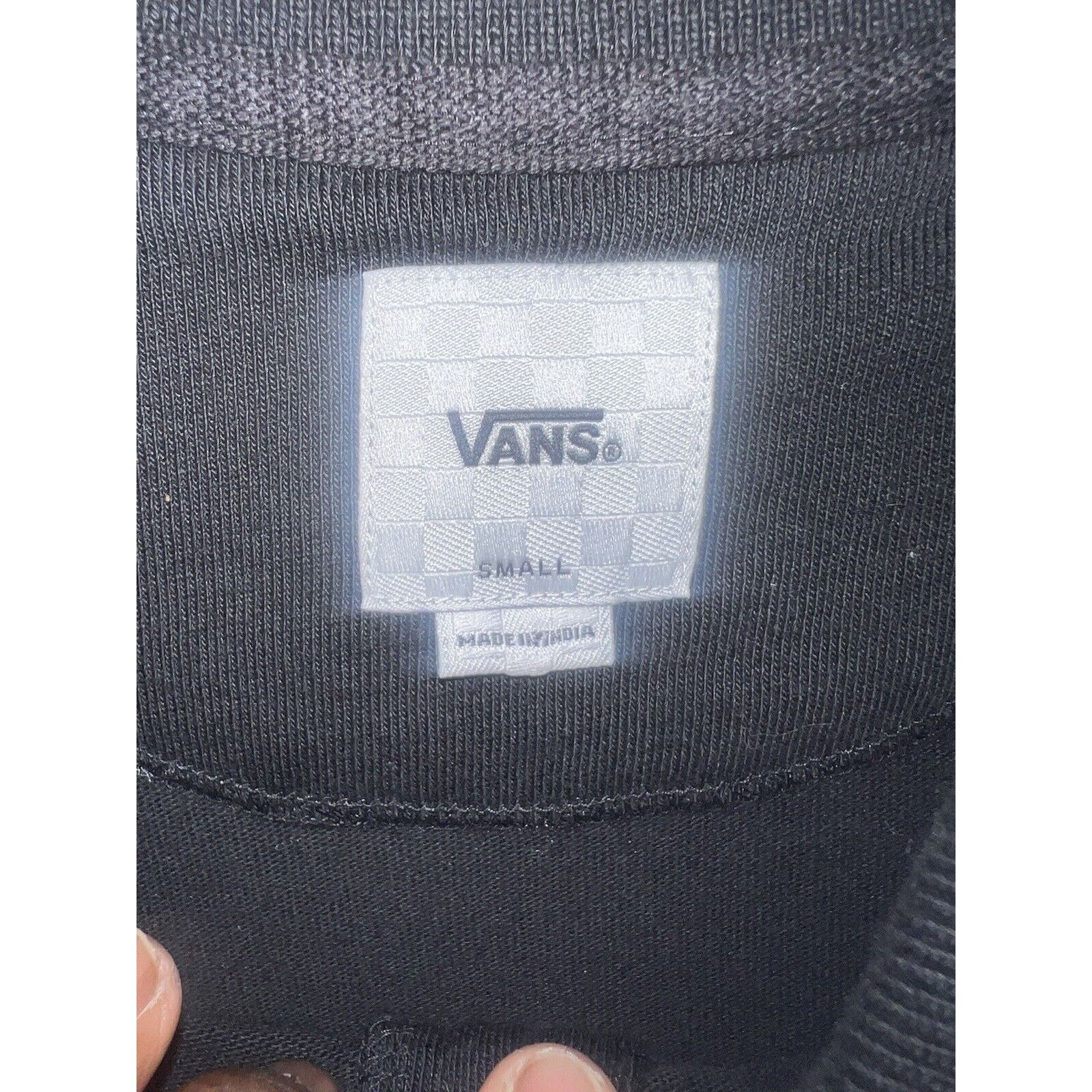 Vans Vans Polo Shirt Mens Small Black White Quarter Zip Skate Tee Size US S / EU 44-46 / 1 - 6 Thumbnail