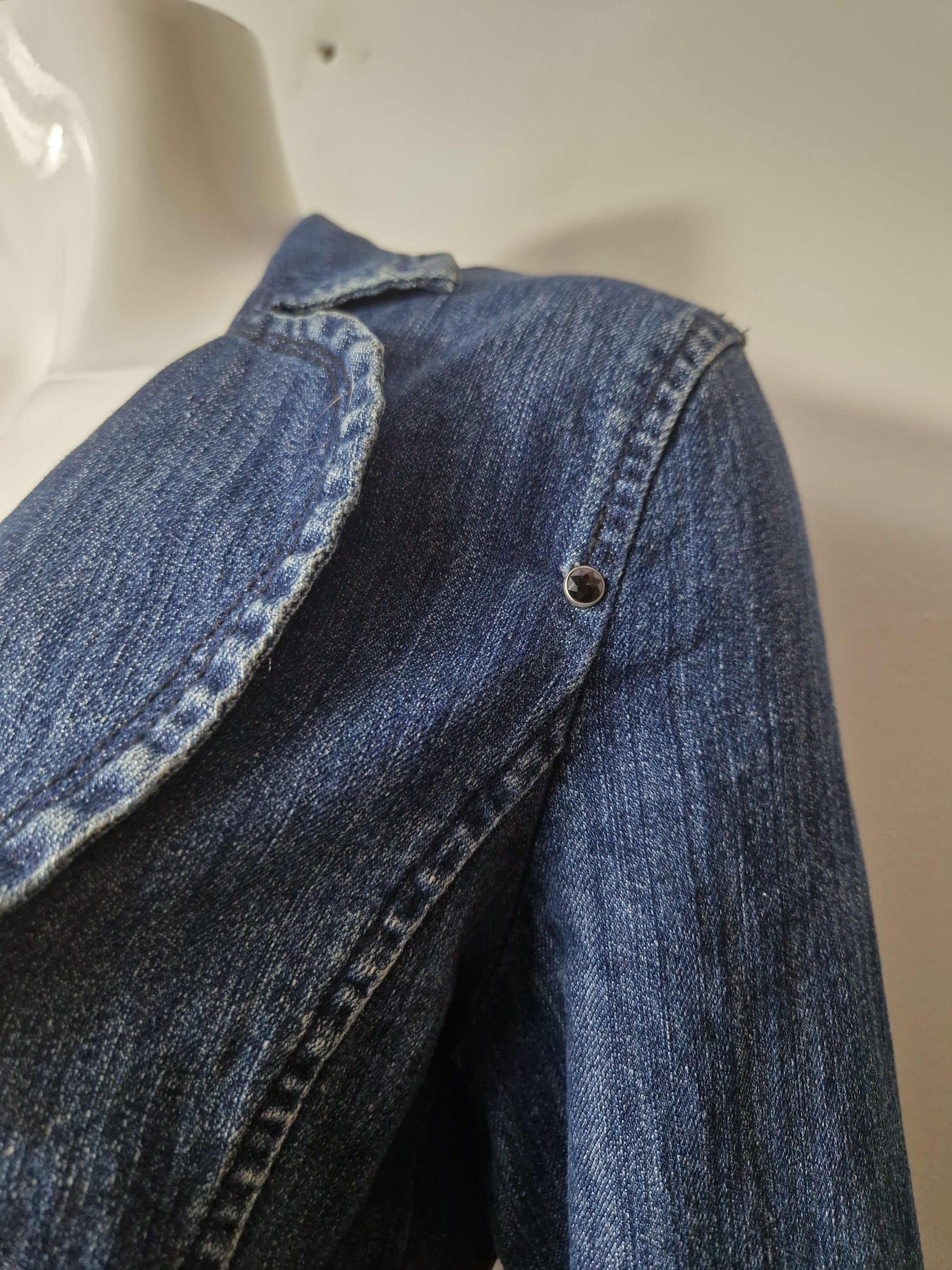 Vintage vintage denim jacket blazer Size S / US 4 / IT 40 - 5 Thumbnail