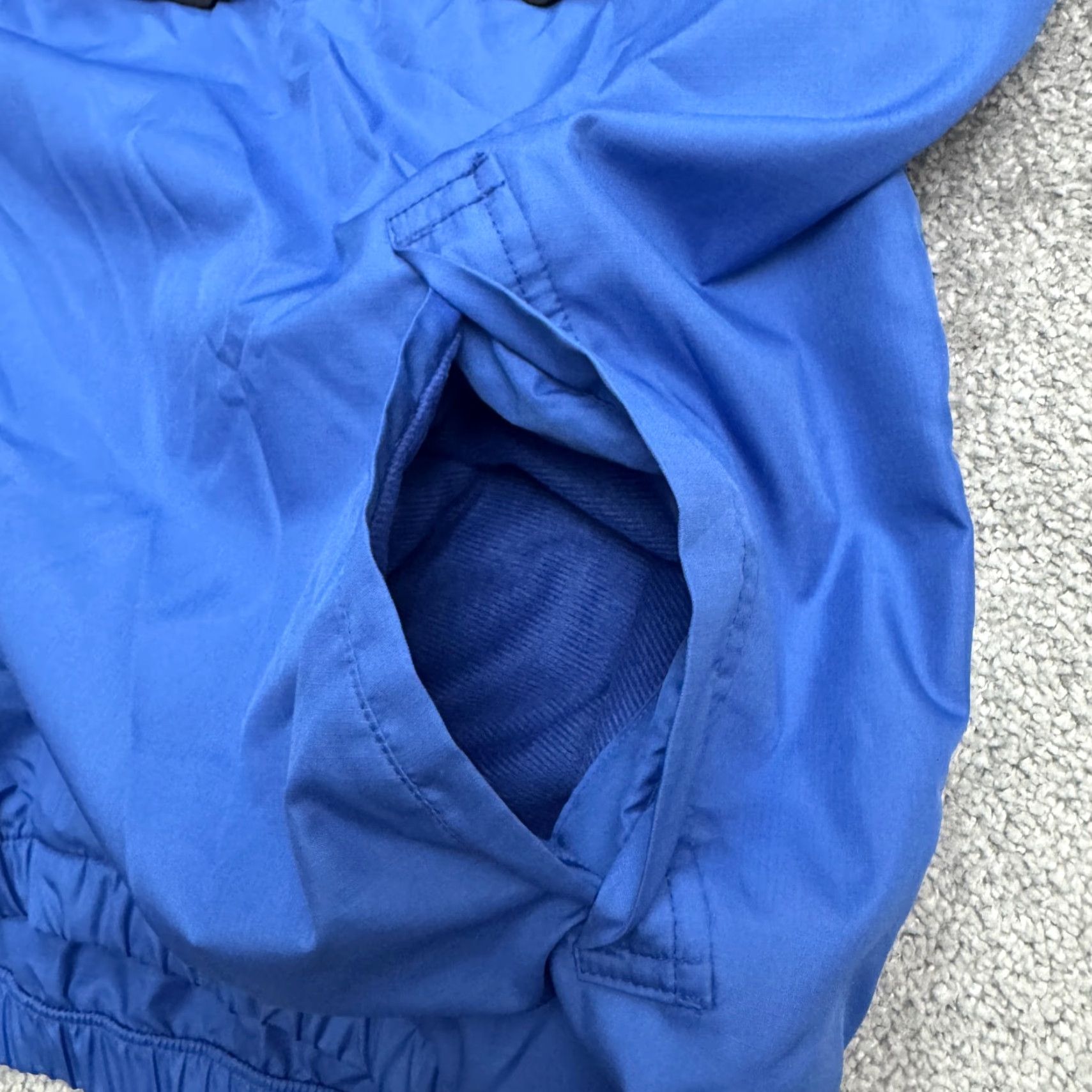 Vintage Firethorn Windbreaker Jacket Mens Medium Blue Short Sleeve 1/4 Snap Casual Golf Breathable Pockets Logo Size US 31 - 5 Thumbnail