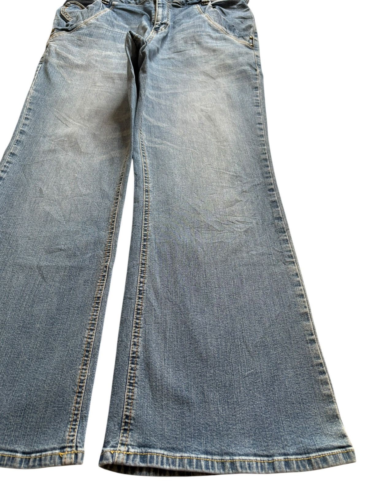 Japanese Brand SALES🔥Vintage Japanese Brand Mud Wash Bootcut Flare Jeans Size US 33 - 7 Thumbnail