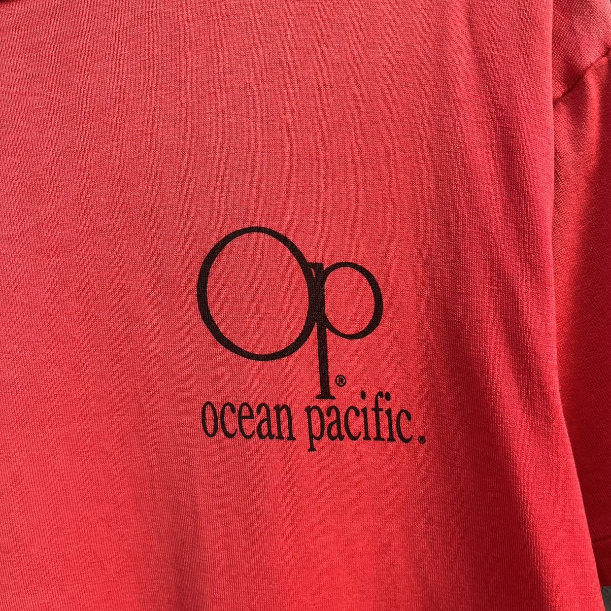 Ocean Pacific Thrashed Faded Vintage 90s Ocean Pacific Surfing Brand Tee Size US L / EU 52-54 / 3 - 5 Thumbnail