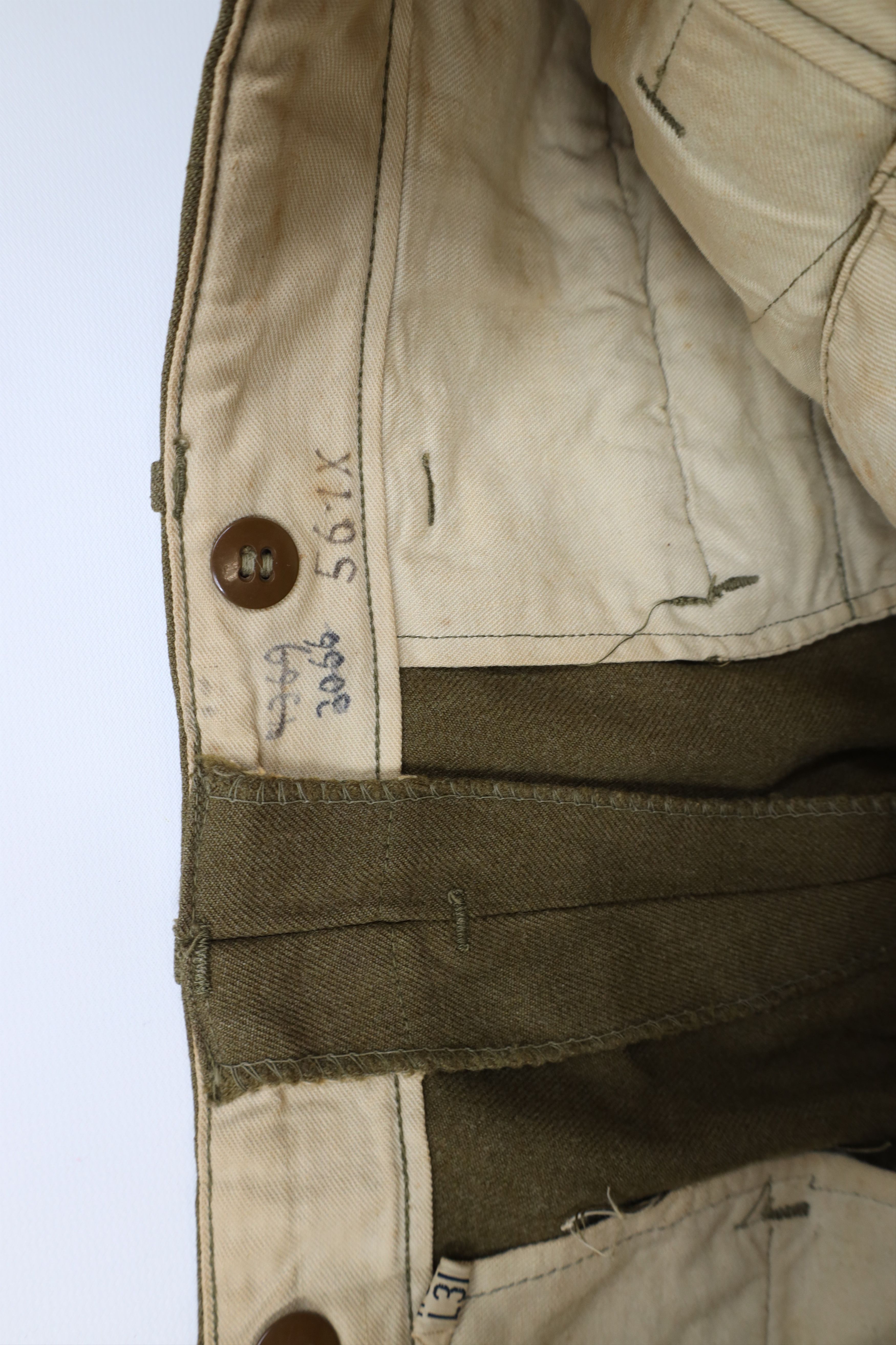 Vintage Vintage 40s 50s Korean World War II Wool Trousers Pants USA Size US 33 - 8 Thumbnail