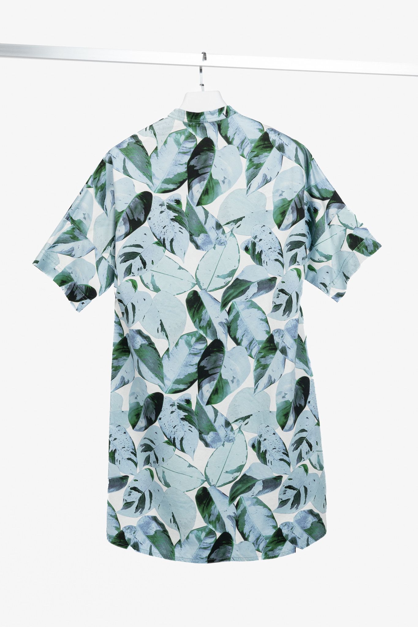 Akris Punto Tropical Leaves-Print Cotton Poplin Shift Dress -  cruiseboatoman.com