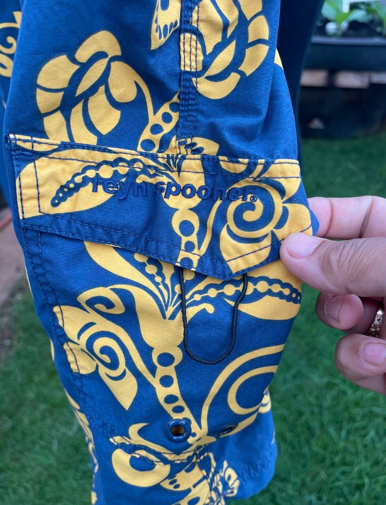 Reyn Spooner Reyn Spooner Swim Trunks Board Shorts Blue / Yellow Men's 38 Size US 38 / EU 54 - 3 Thumbnail
