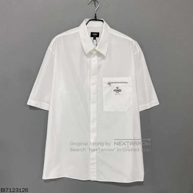 Fendi Fendi size 40 Cotton logo shirt Size US S / EU 44-46 / 1 - 1 Thumbnail
