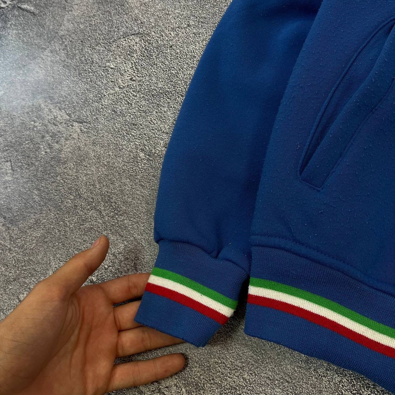 Other Y2K Rare 🇮🇹 Blue Italia Team big center logo Soccer Zip Size US XS / EU 42 / 0 - 9 Thumbnail