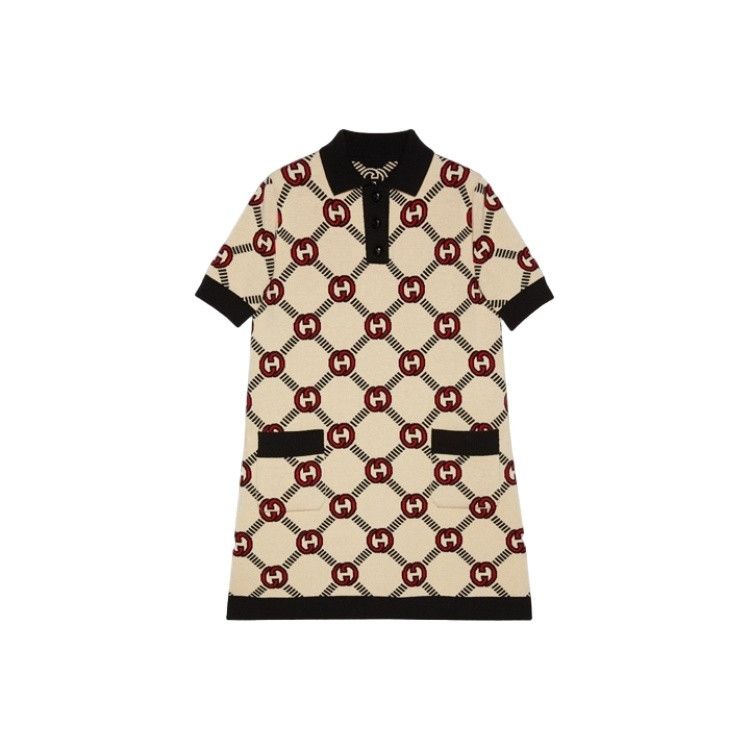 Gucci Gucci Monogram Interlocking G Polo Dress XS Size XS / US 0-2 / IT 36-38 - 1 Thumbnail