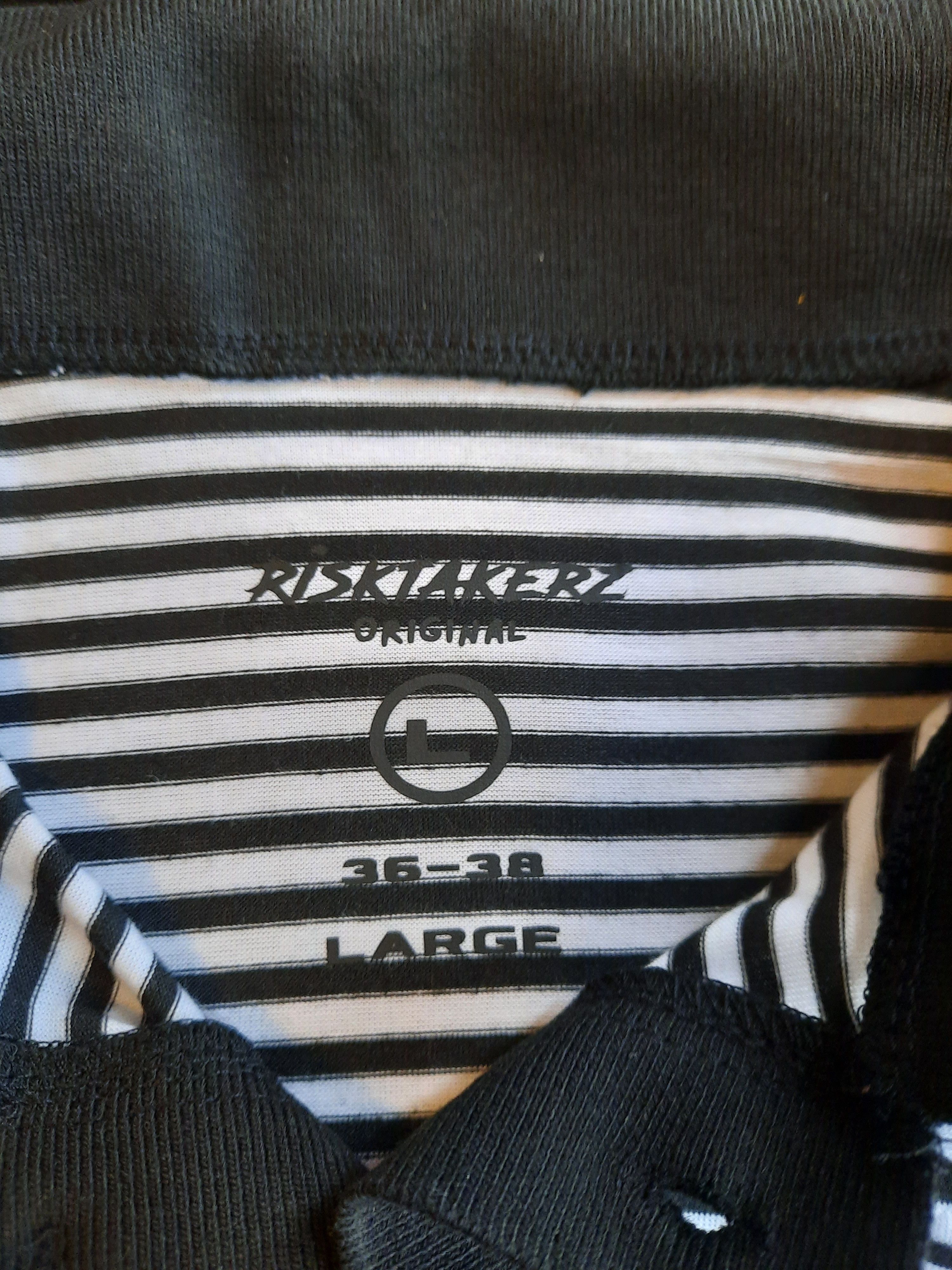 Other Risktakerz Original black and white striped Boxy shirt Size US L / EU 52-54 / 3 - 3 Thumbnail