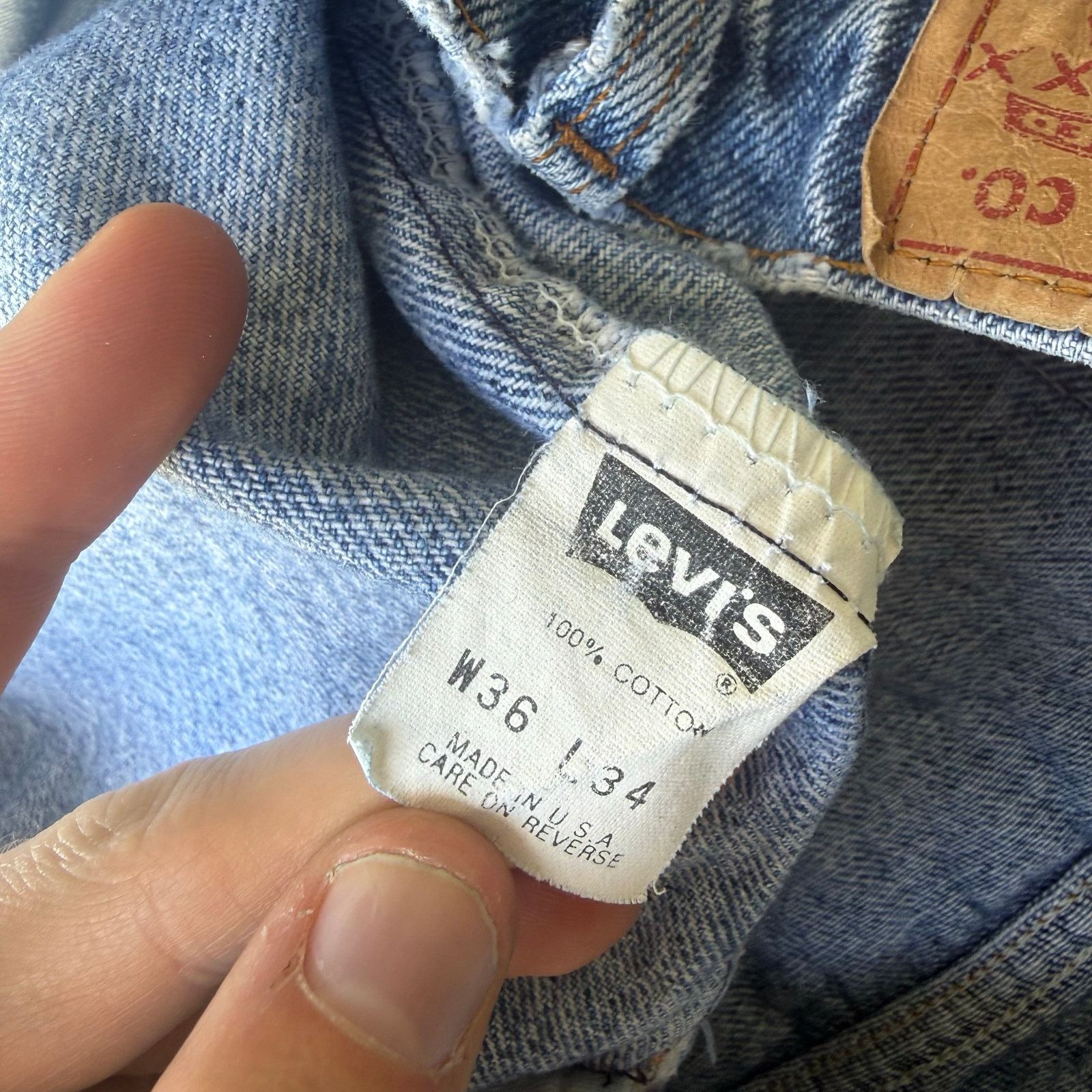 Levi's Vintage Made In USA Levi’s 506 Straight Leg Jeans Size US 34 / EU 50 - 5 Thumbnail