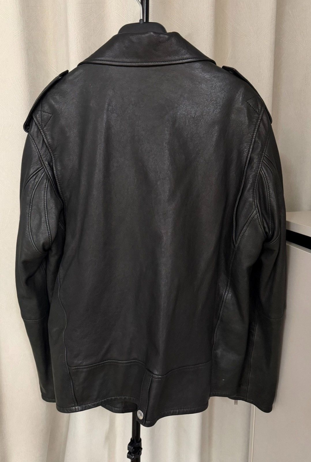 Saint Laurent Paris Saint Laurent 17FW Asymmetric Zip Lambskin Leather Jacket Size XS / US 0-2 / IT 36-38 - 3 Thumbnail