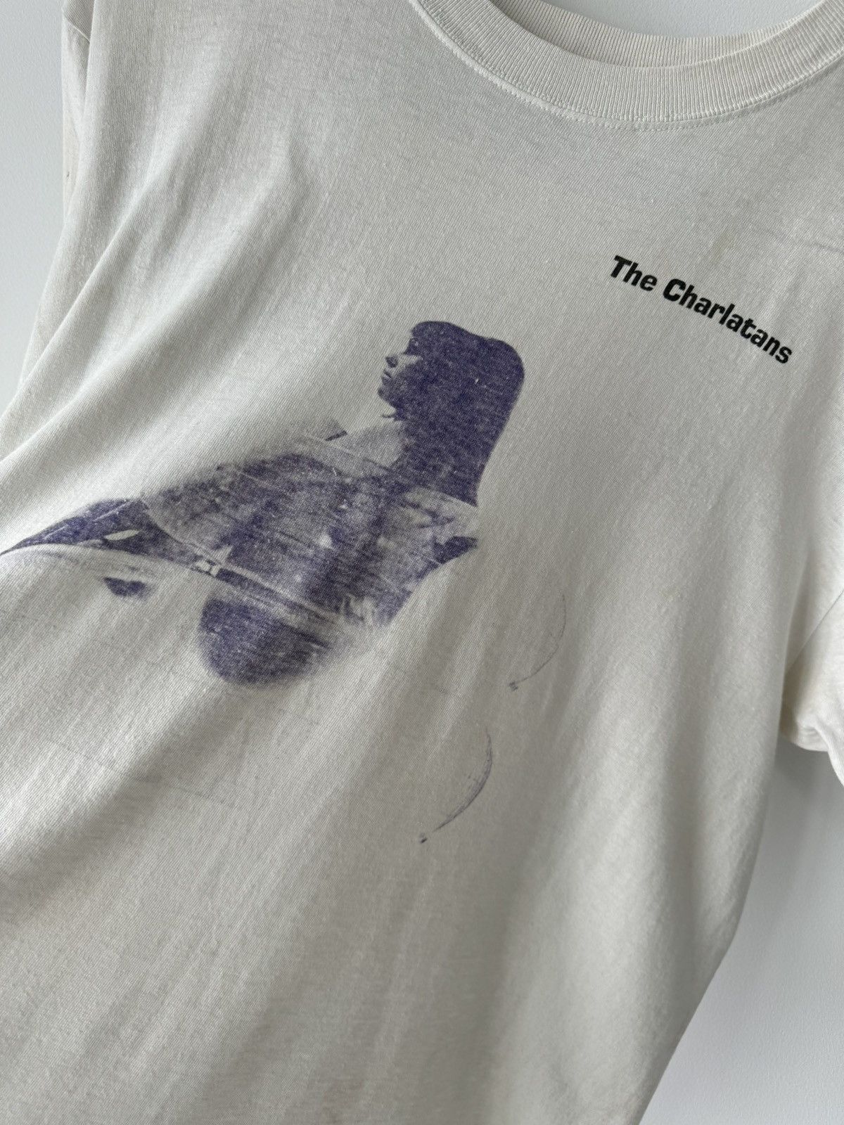 Vintage VINTAGE THE CHARLATANS 1992 WEIRDO TSHIRT THRASHED THIN RARE Size US XL / EU 56 / 4 - 3 Thumbnail