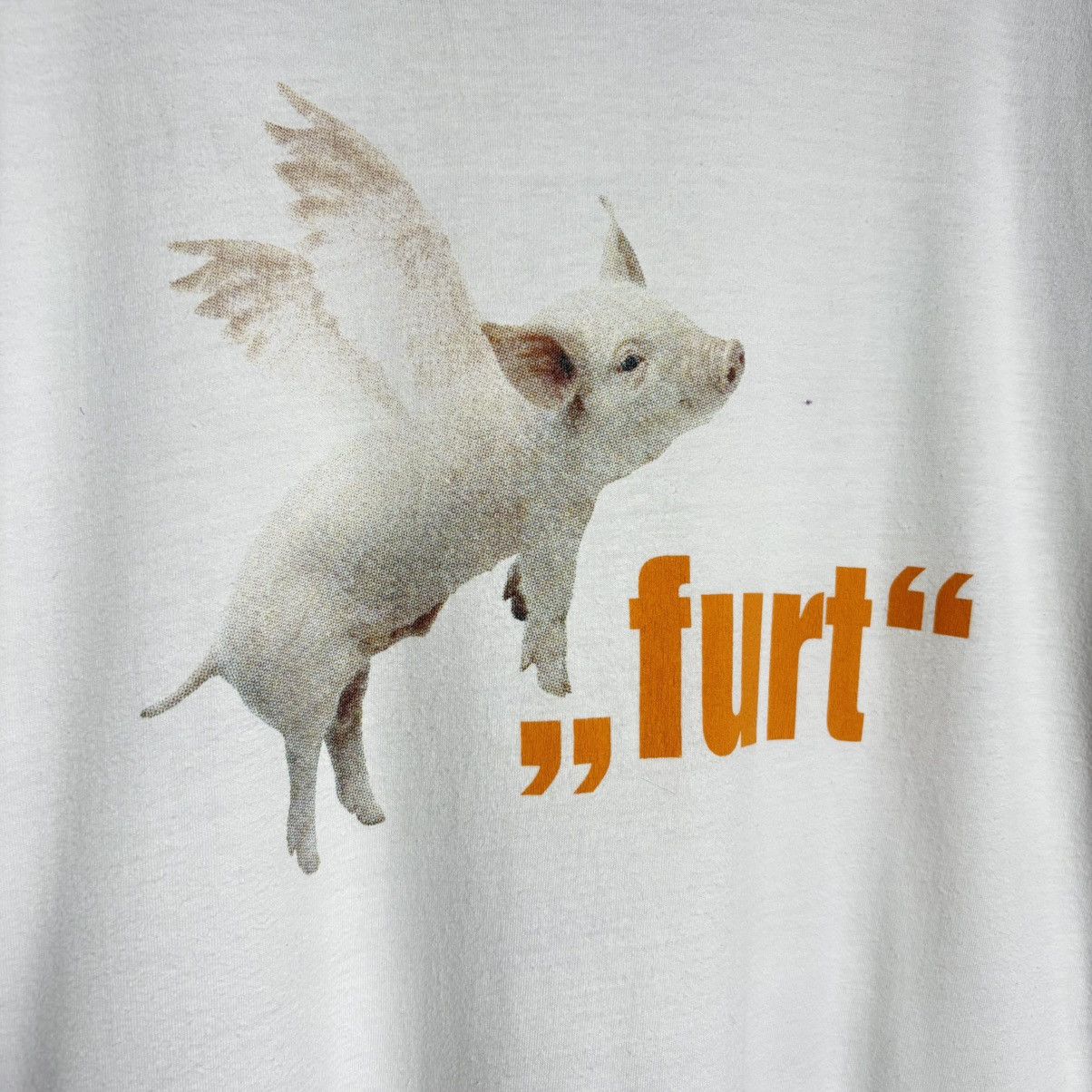 Vintage Vintage 90s WOHRL Furt Flying Pig Graphic T-Shirt Size US L / EU 52-54 / 3 - 2 Thumbnail