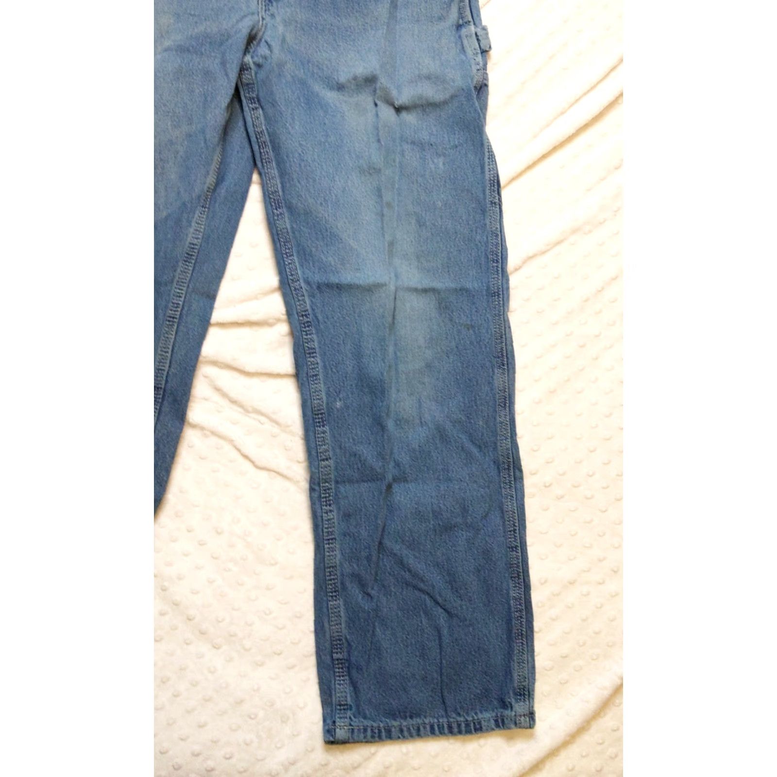 Carhartt Carhartt Jeans Mens 30x30 Blue Relaxed Fit Distressed Denim 5-Pocket Straight Waist 30 Inseam Size US 30 / EU 46 - 2 Thumbnail