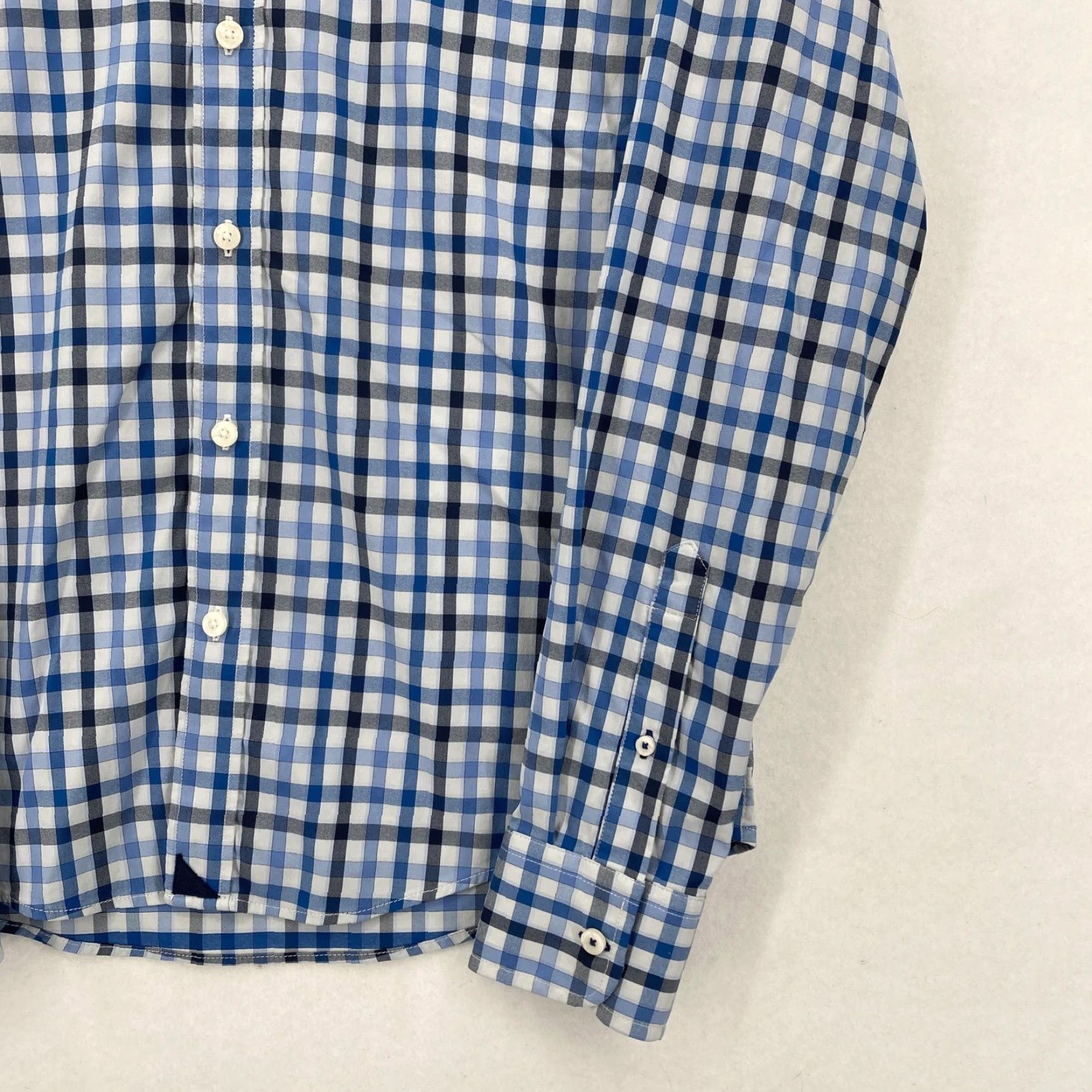 UNTUCKit UNTUCKit Shirt Mens Medium Blue Plaid Slim Fit Long Sleeve Button-Down Stretch Size US M / EU 48-50 / 2 - 3 Thumbnail