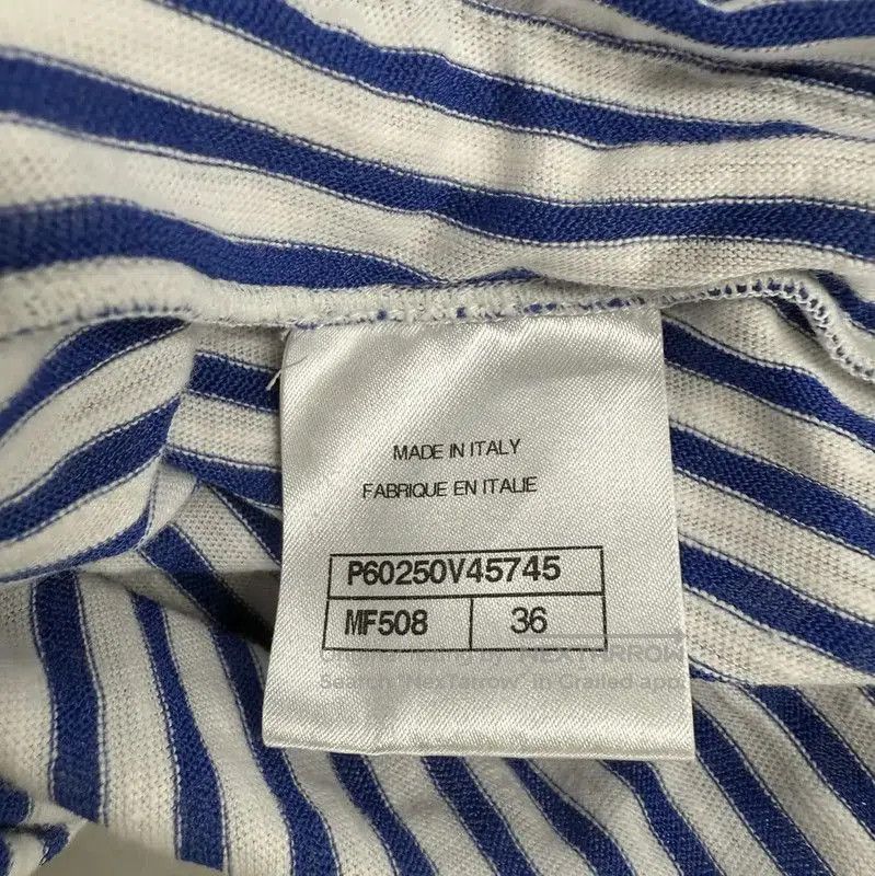Chanel Chanel Striped Cotton Dress in Chocolate . Size S / US 4 / IT 40 - 8 Thumbnail