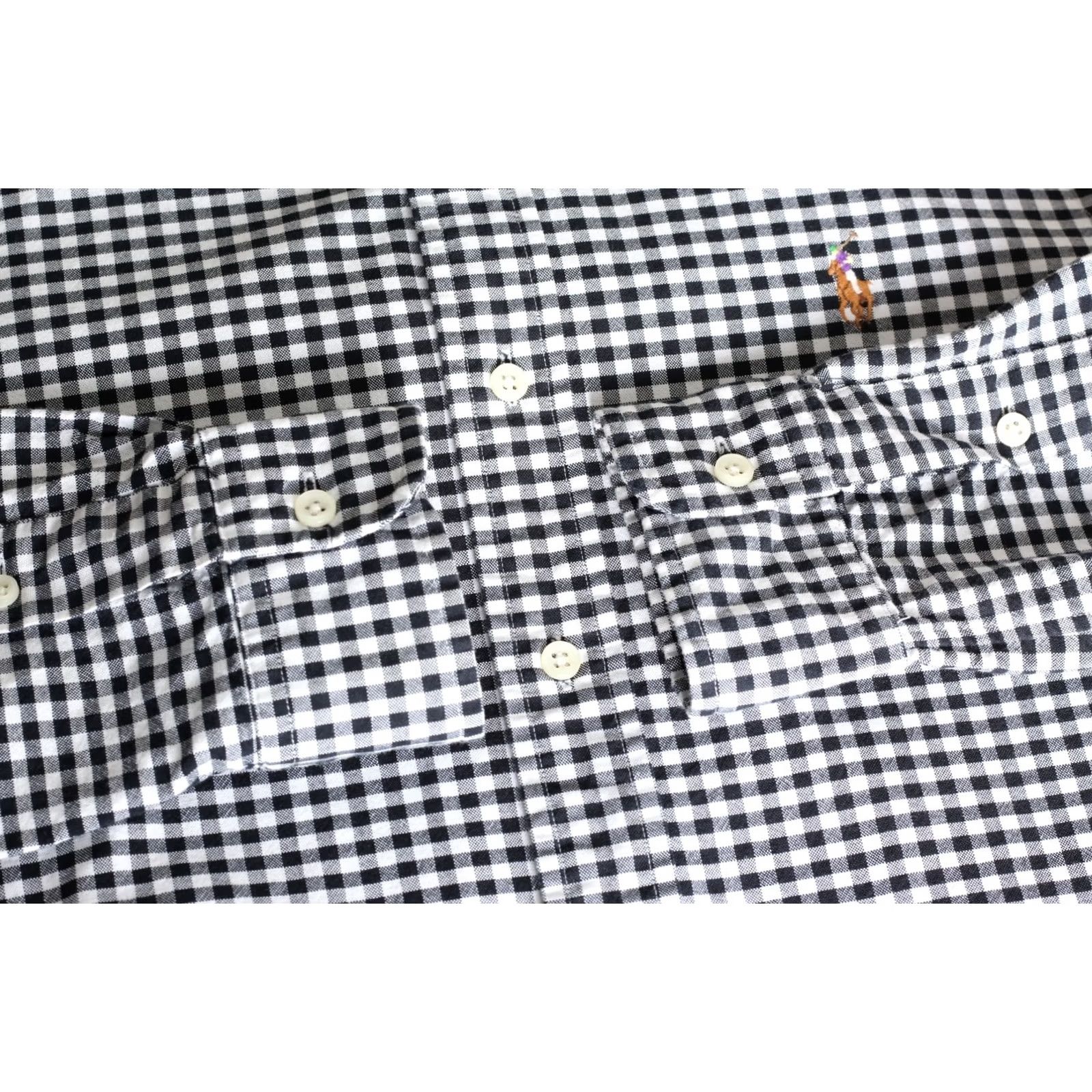 Ralph Lauren RALPH LAUREN Stretch Oxford Shirt Men Size S Slim Fit Long Sleeve Check White Black VR4022 Size US S / EU 44-46 / 1 - 6 Thumbnail