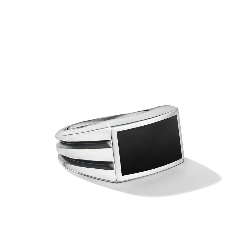 David Yurman o1w1db11025 R25658M /Size 7 / Rings in Silver/Black Size ONE SIZE - 1 Thumbnail