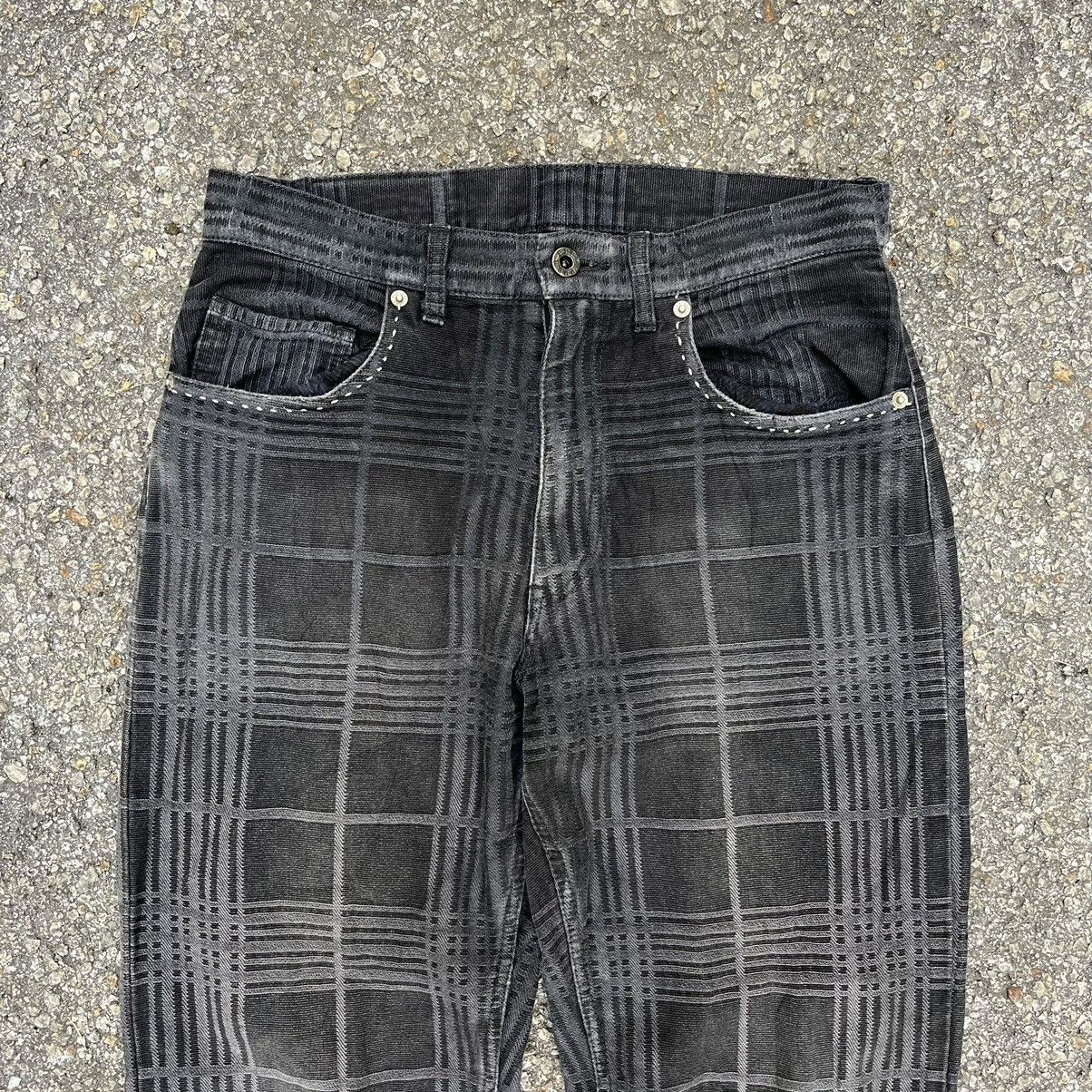 Japanese Brand PPFM Japanese Checkered Faded Black Pants Size US 30 / EU 46 - 3 Thumbnail