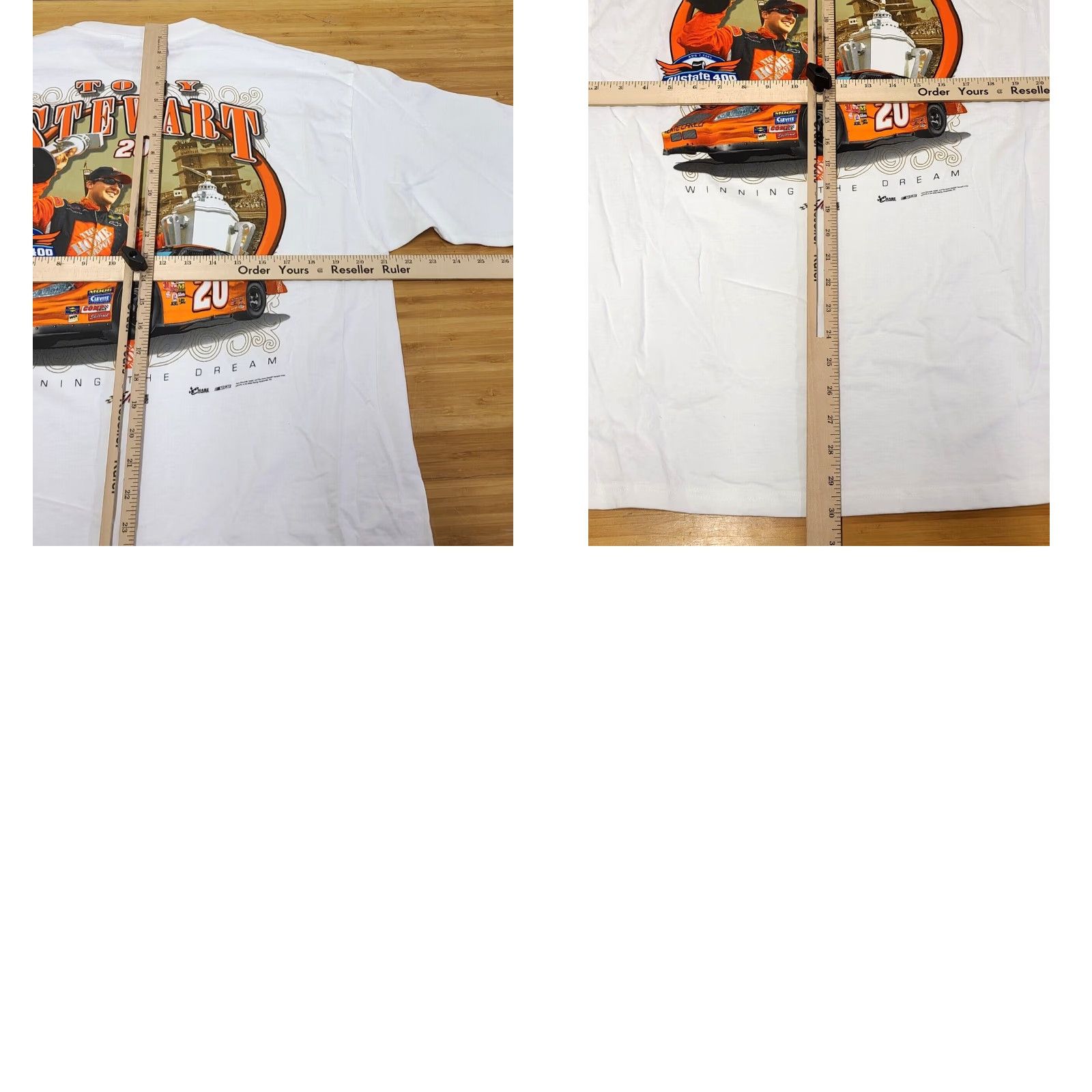 Chase Authentics Tony Stewart Chase Authentics Shirt Racing 2005 Brickyard Dream White L Men Short Sleeve Cotton Graphic Print 2000s Size US L / EU 52-54 / 3 - 8 Thumbnail