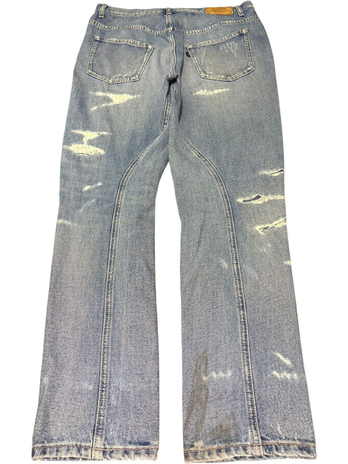 Kapital Vintage Japanese Brand Sashiko Distressed Jeans Size 31" - 2 Thumbnail