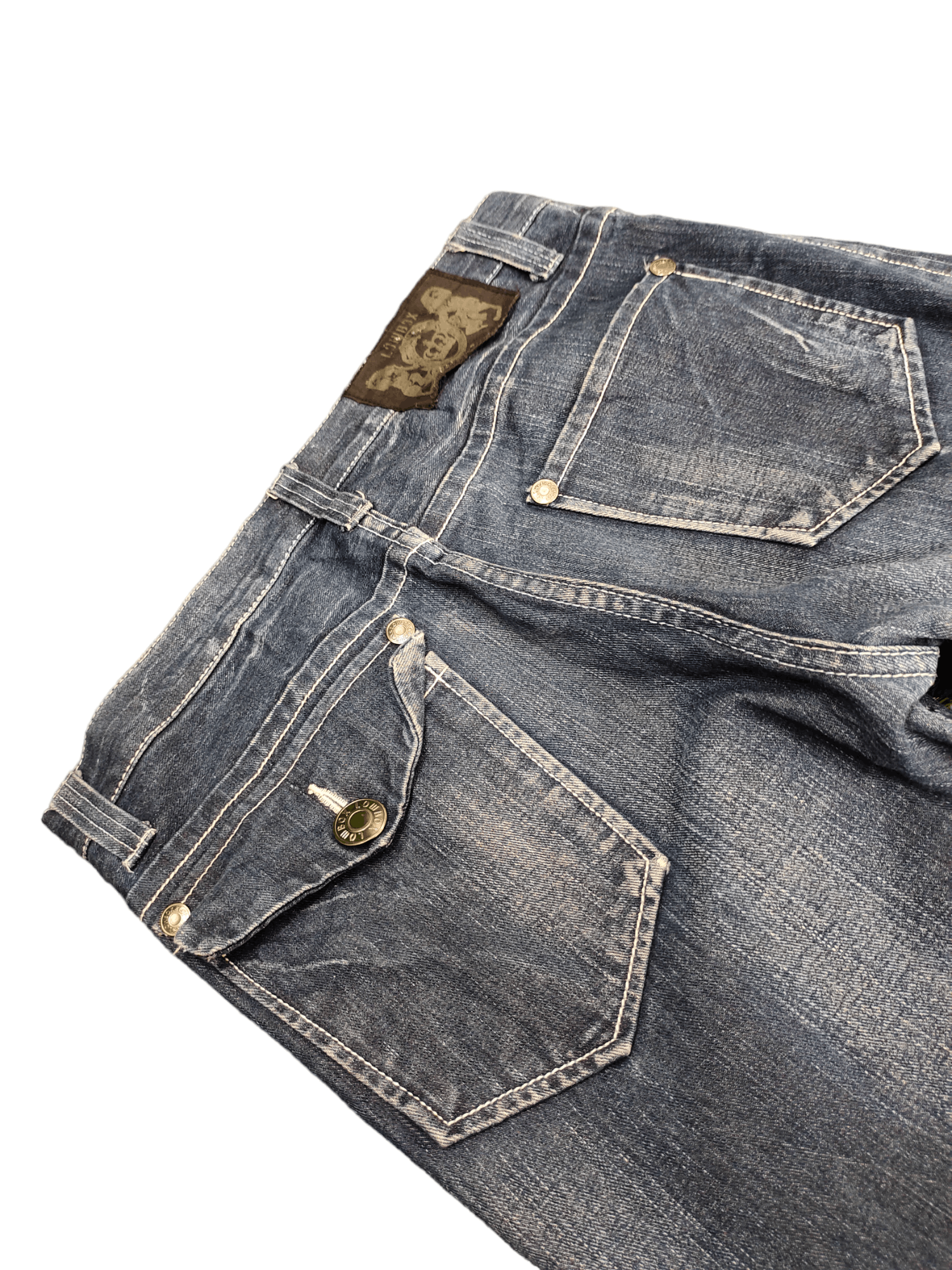 LOWBOX Lowbox Distress Faded Denim Jeans Undercovers Style Size US 34 / EU 50 - 11 Thumbnail
