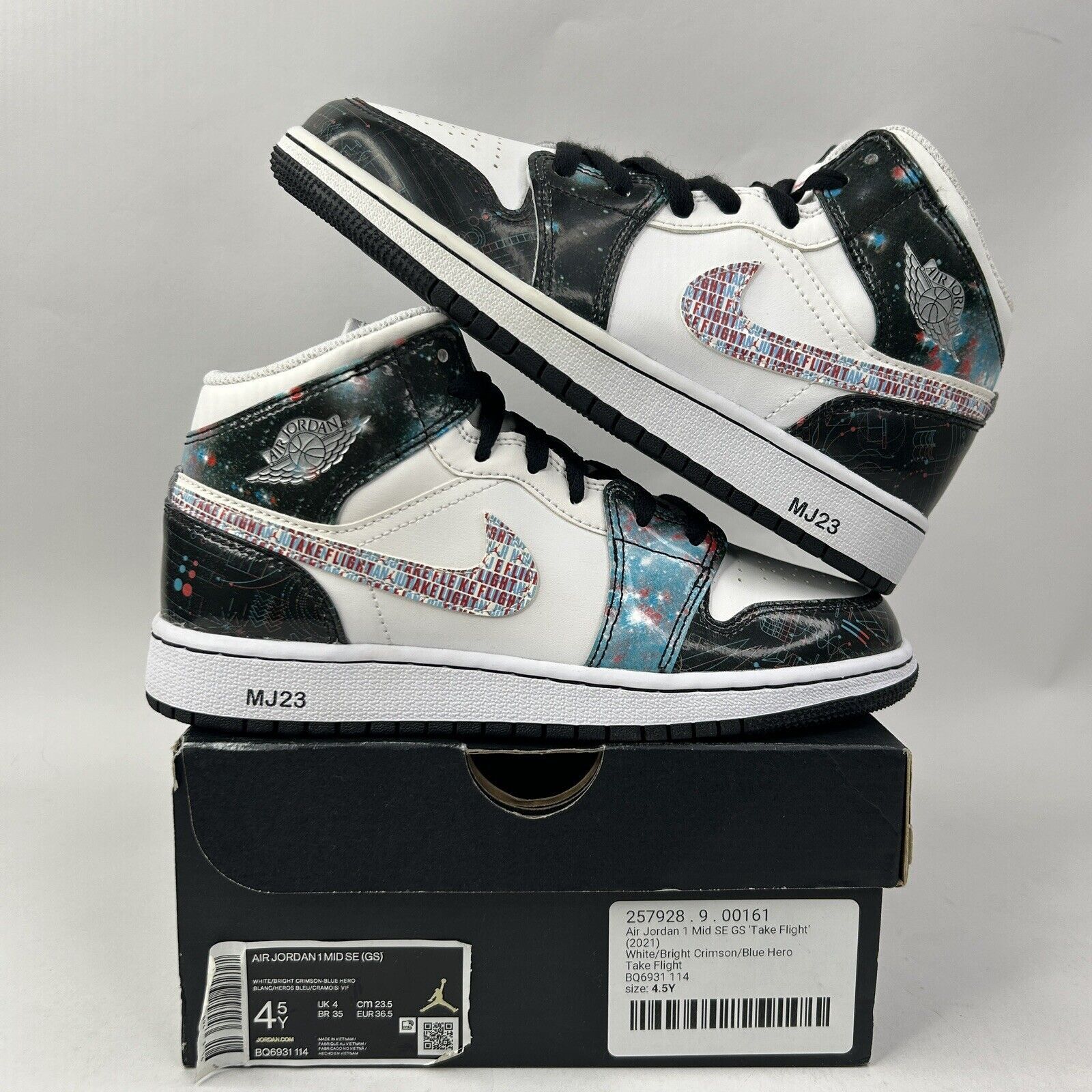 Nike Nike Air Jordan 1 Mid SE GS “Take Flight” 2024 Size US 6 / IT 36 - 1 Thumbnail
