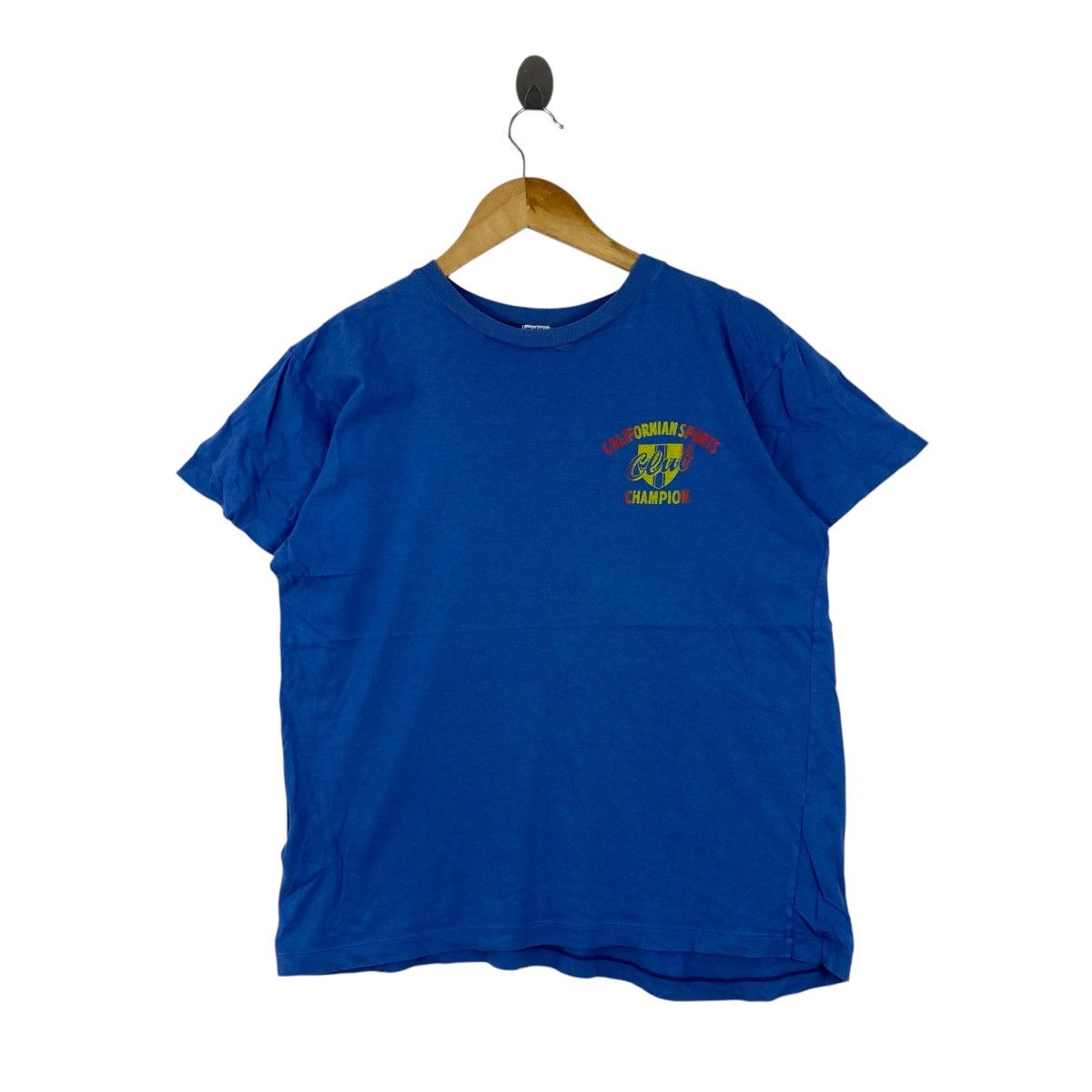 Vintage Vtg 90s Play Club Japanese Champion Sports Graphic TeeBlue L Size US L / EU 52-54 / 3 - 1 Thumbnail