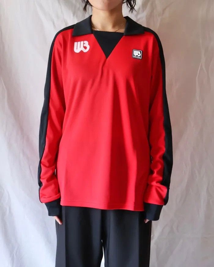 Wales Bonner Wales Bonner Color-Blocked Red and Black Long-Sleeve Jersey Size US XL / EU 56 / 4 - 4 Thumbnail