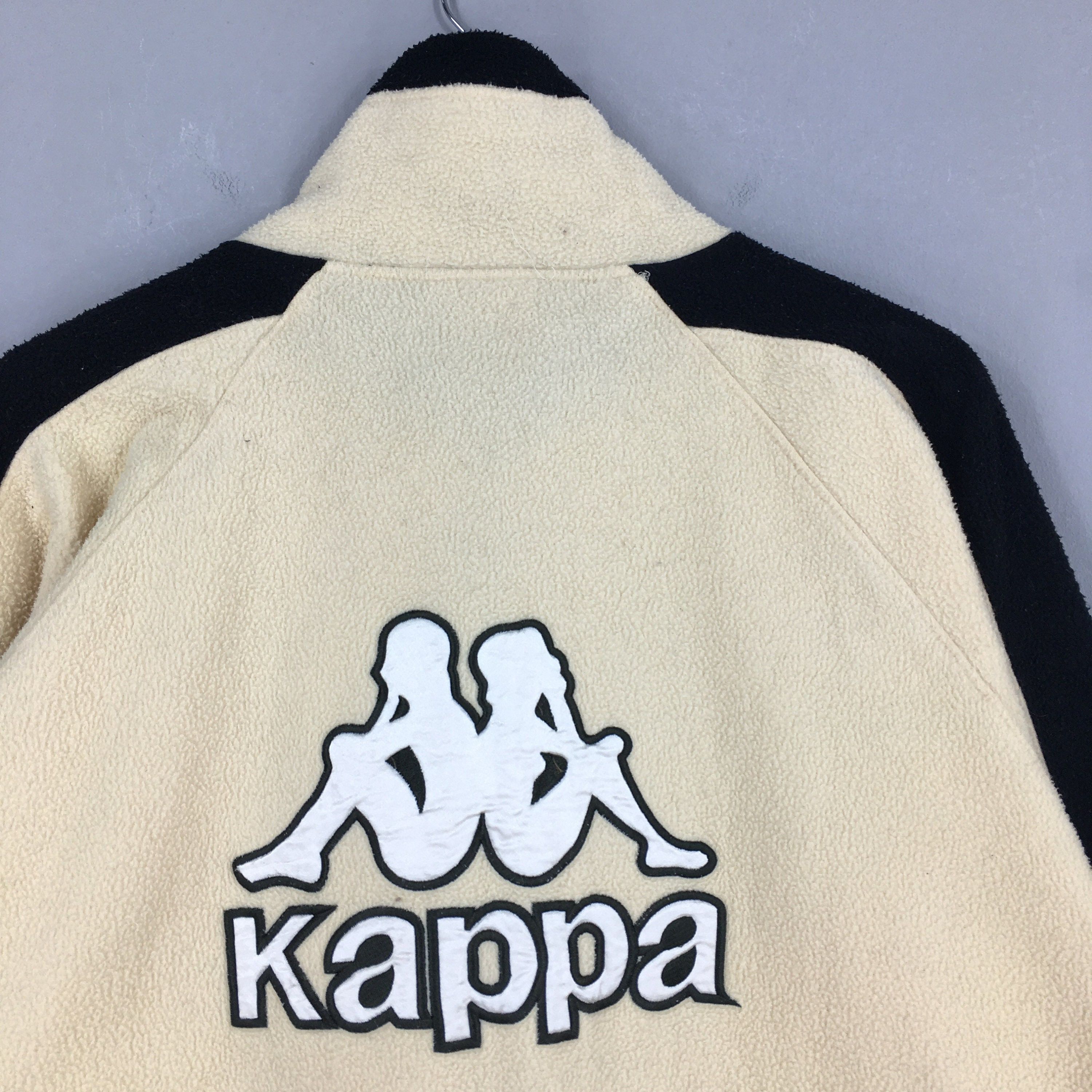 Kappa × Vintage Vintage Kappa Fleece Cream Fleece Zipper Sweater Medium Size US M / EU 48-50 / 2 - 7 Thumbnail