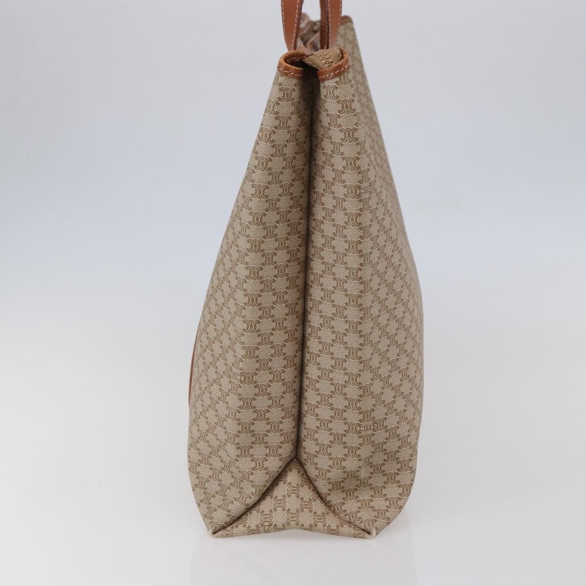 Celine CELINE Macadam Canvas Tote Bag Pvc Beige Gold Size ONE SIZE - 5 Thumbnail