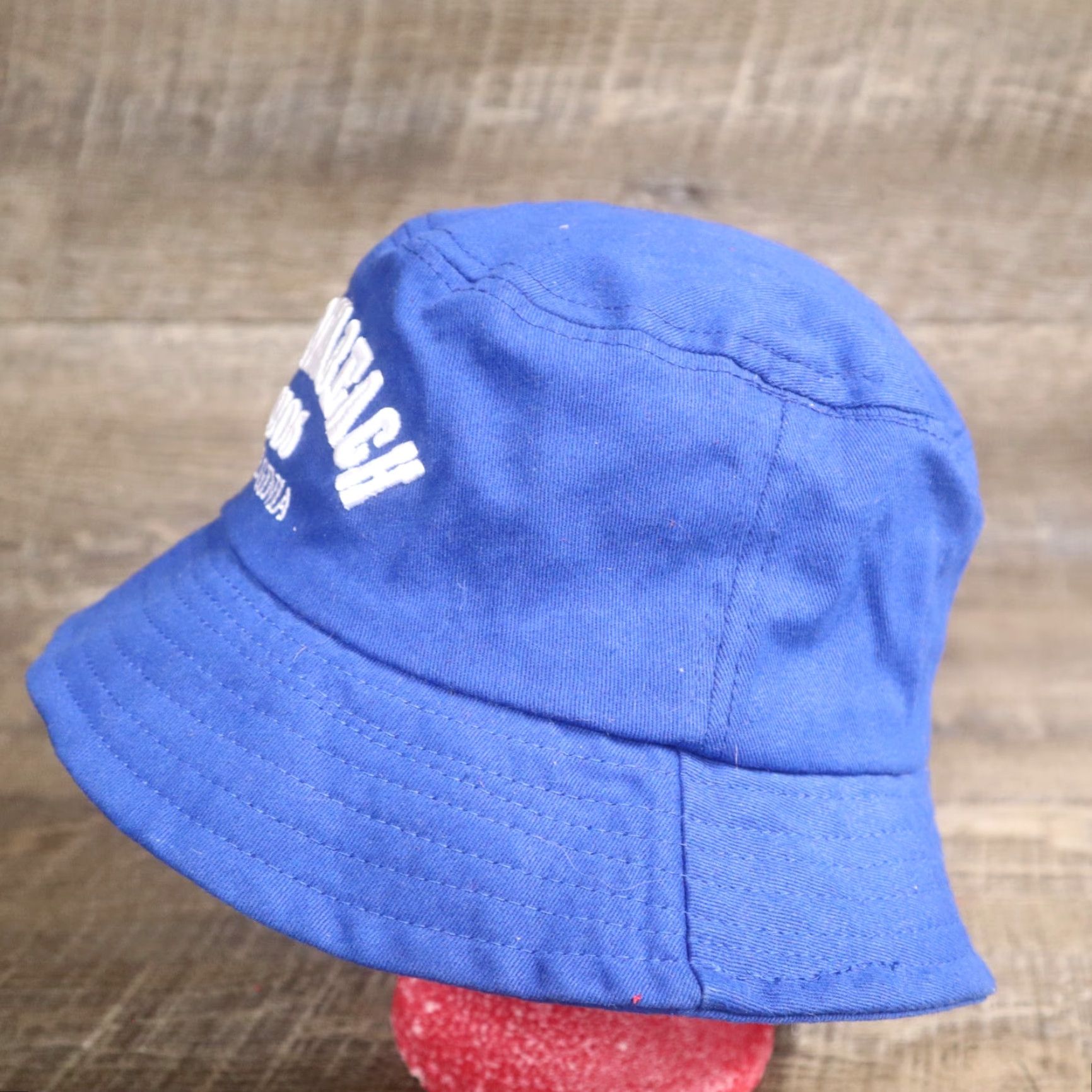 Vintage VIRGINIA BEACH 1906 VA Blue Sail Boat Fishing Outdoors Bucket Hat Cap Adult One Size Shirt Hat Men Blues 1906 Virginia Beach Logo Size ONE SIZE - 5 Thumbnail
