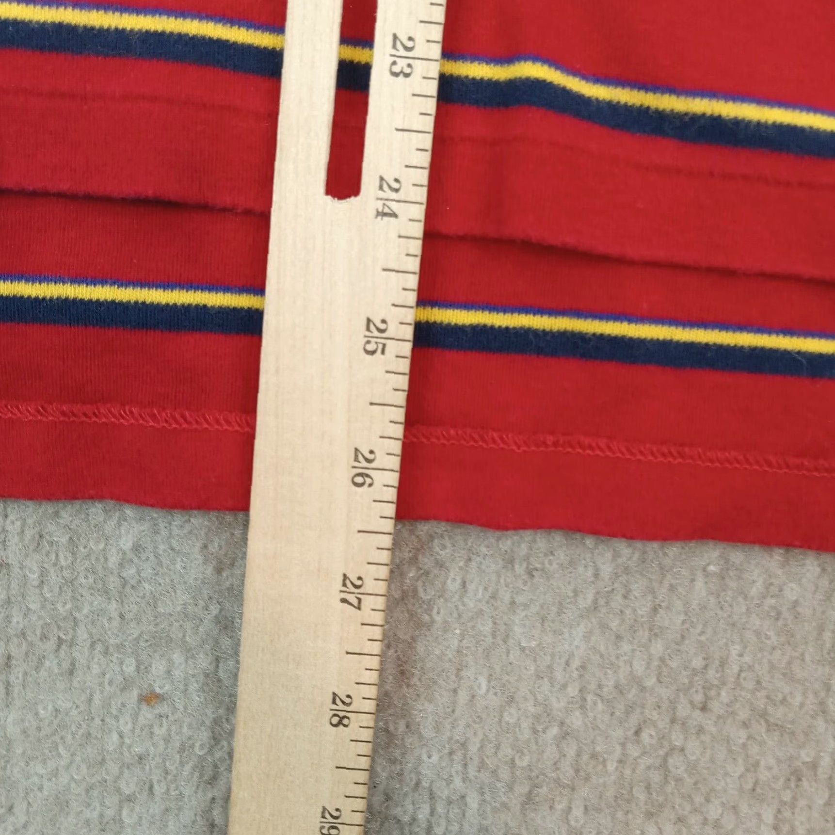 Ralph Lauren VINTAGE Polo Ralph Lauren Shirt Mens Medium Red Blue Yellow Striped Short Sleeve Polo Shirt Casual Mens Size US M / EU 48-50 / 2 - 3 Thumbnail
