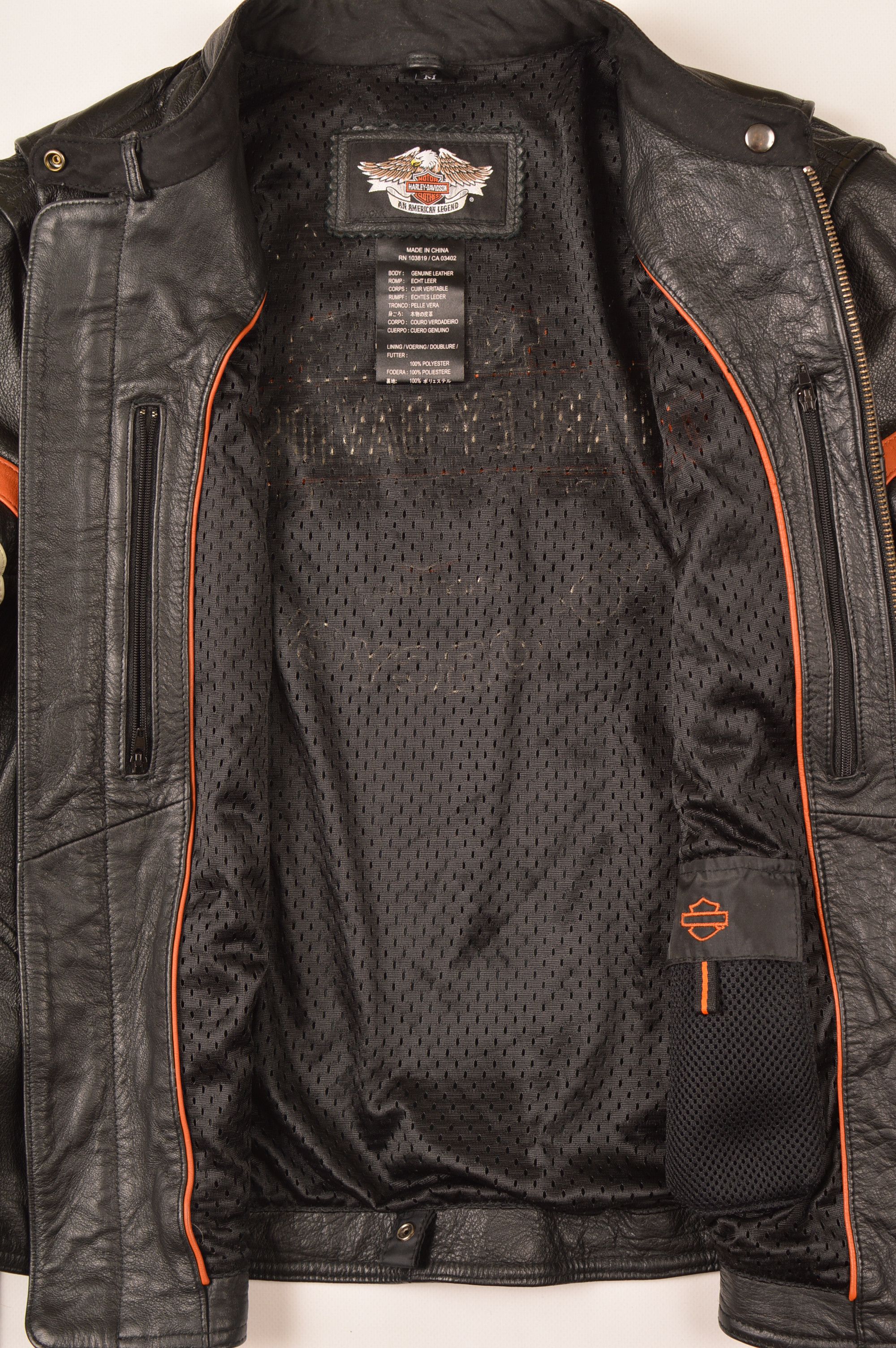 Harley Davidson × Vintage Harley Davidson Women's Miss Enthusiast Leather Jacket Size M / US 6-8 / IT 42-44 - 6 Thumbnail