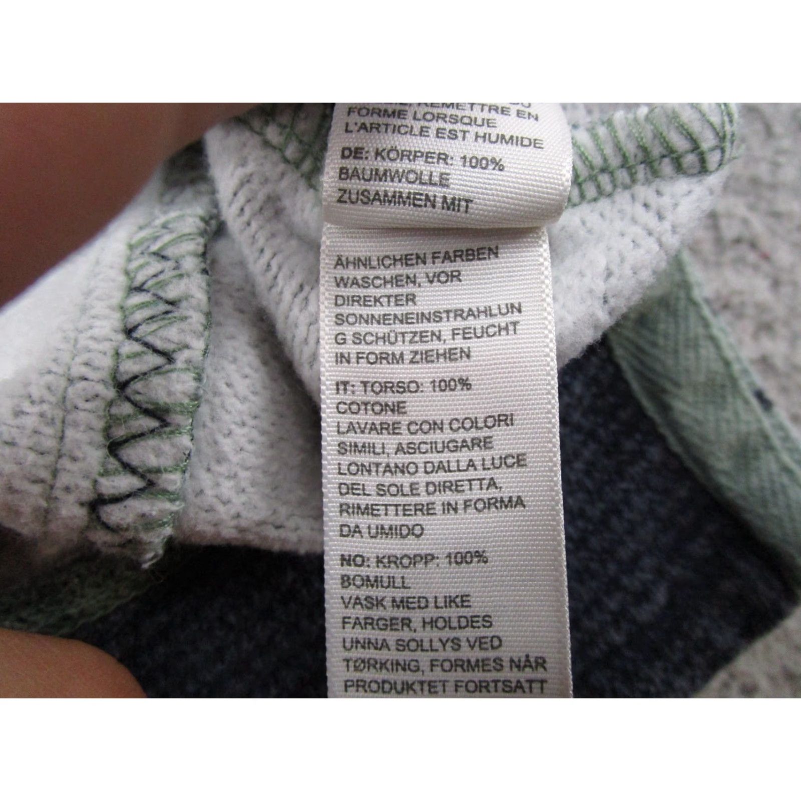 FatFace Fat Face The Airlie 1/4 Zip Green Blue Striped Sweater Sweatshirt Women's SZ 14 Size XL / US 12-14 / IT 48-50 - 5 Thumbnail