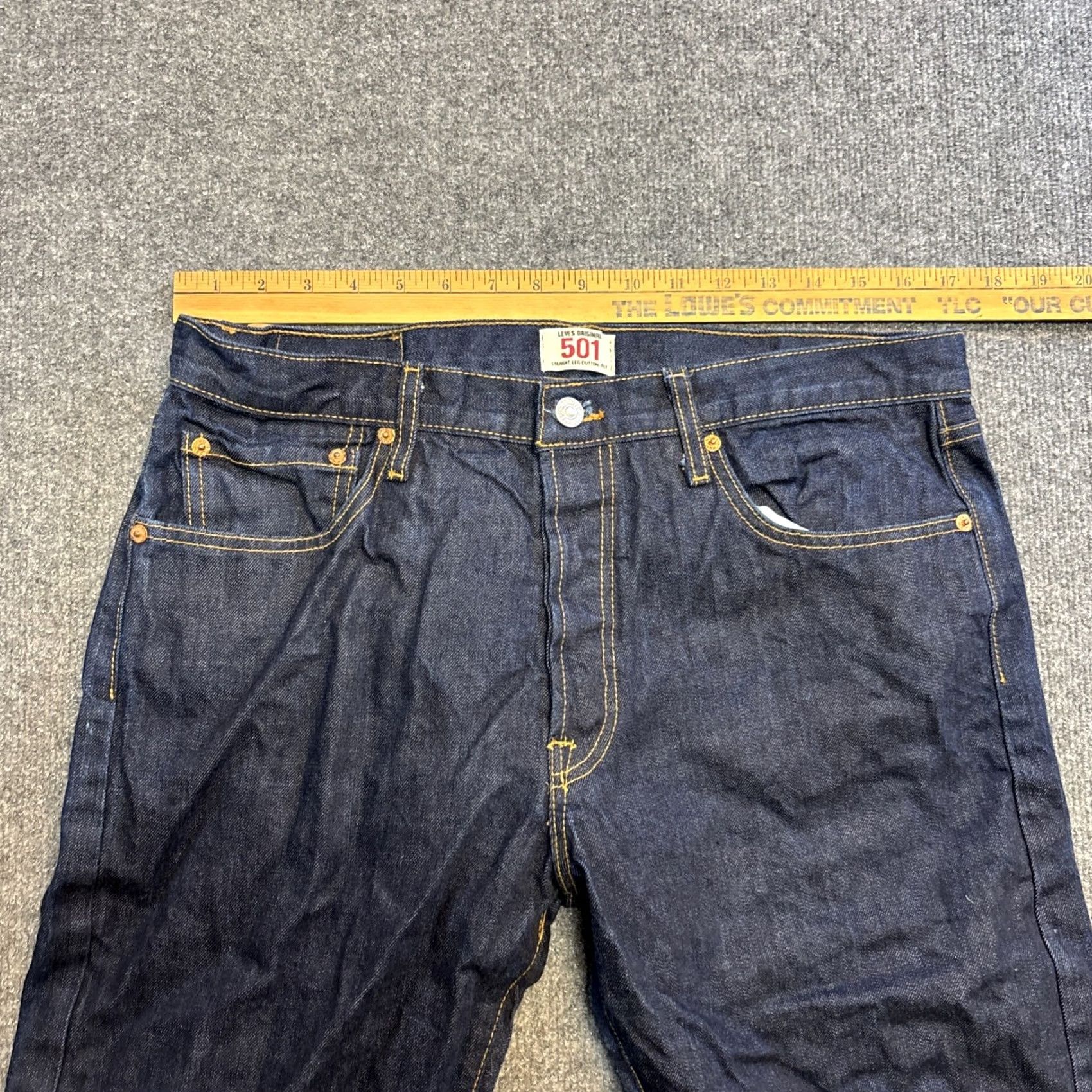 Levi's VINTAGE Levi's 501 Jeans 90s-2000s Mens Button-Fly Red Tab 36x30 Keychain Logo 5-Pocket Denim Blue Straight Size US 36 / EU 52 - 5 Thumbnail