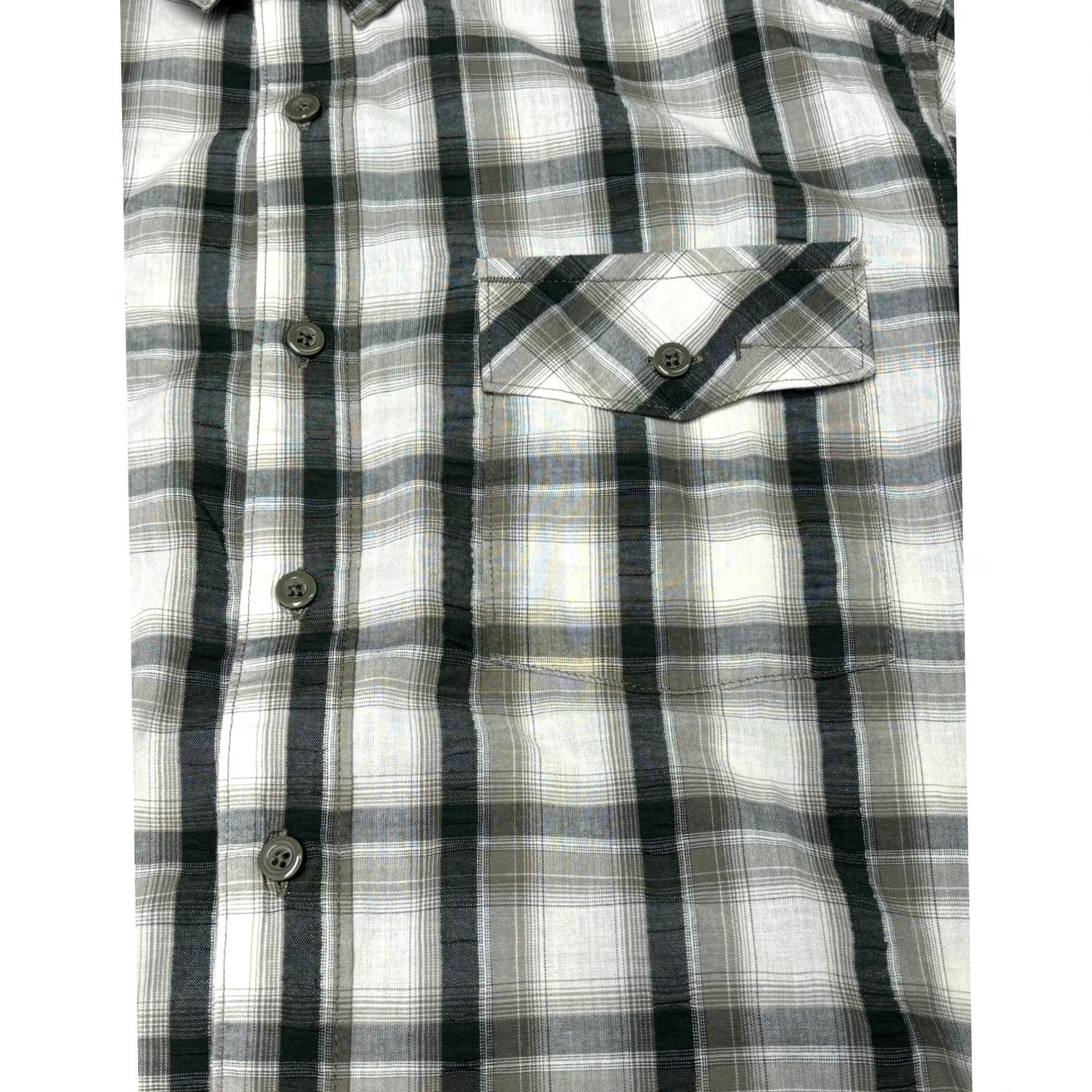 Mountain Hardwear Mountain Hardwear Mens Plaid Long Sleeve Button Down Shirt Grey Black White M Size US M / EU 48-50 / 2 - 2 Thumbnail