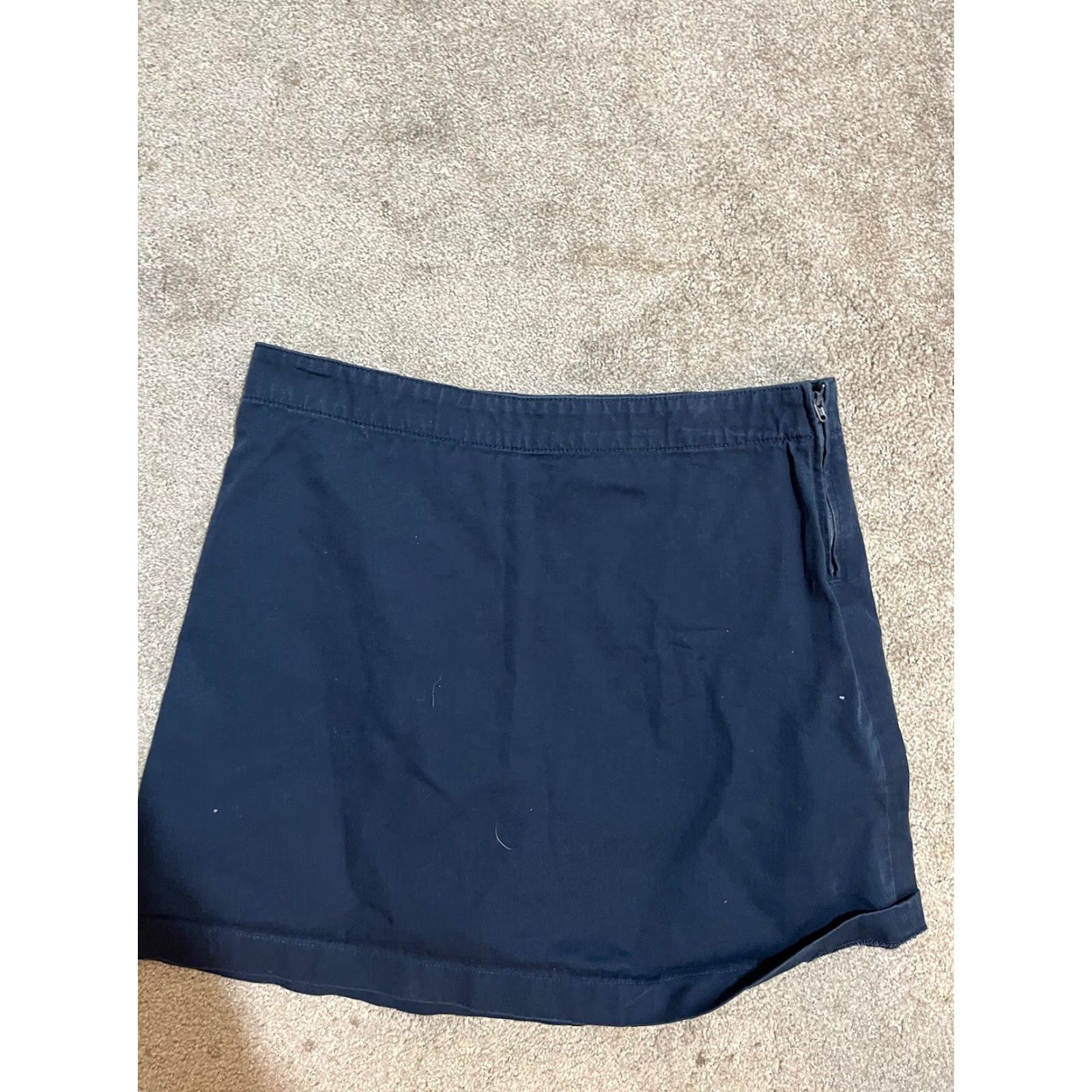 Lands' End Lands End Skirt Women's 6 Blue Built-In-Brief Short Skort Athletic Tennis Solid Size 28" / US 6 / IT 42 - 2 Thumbnail