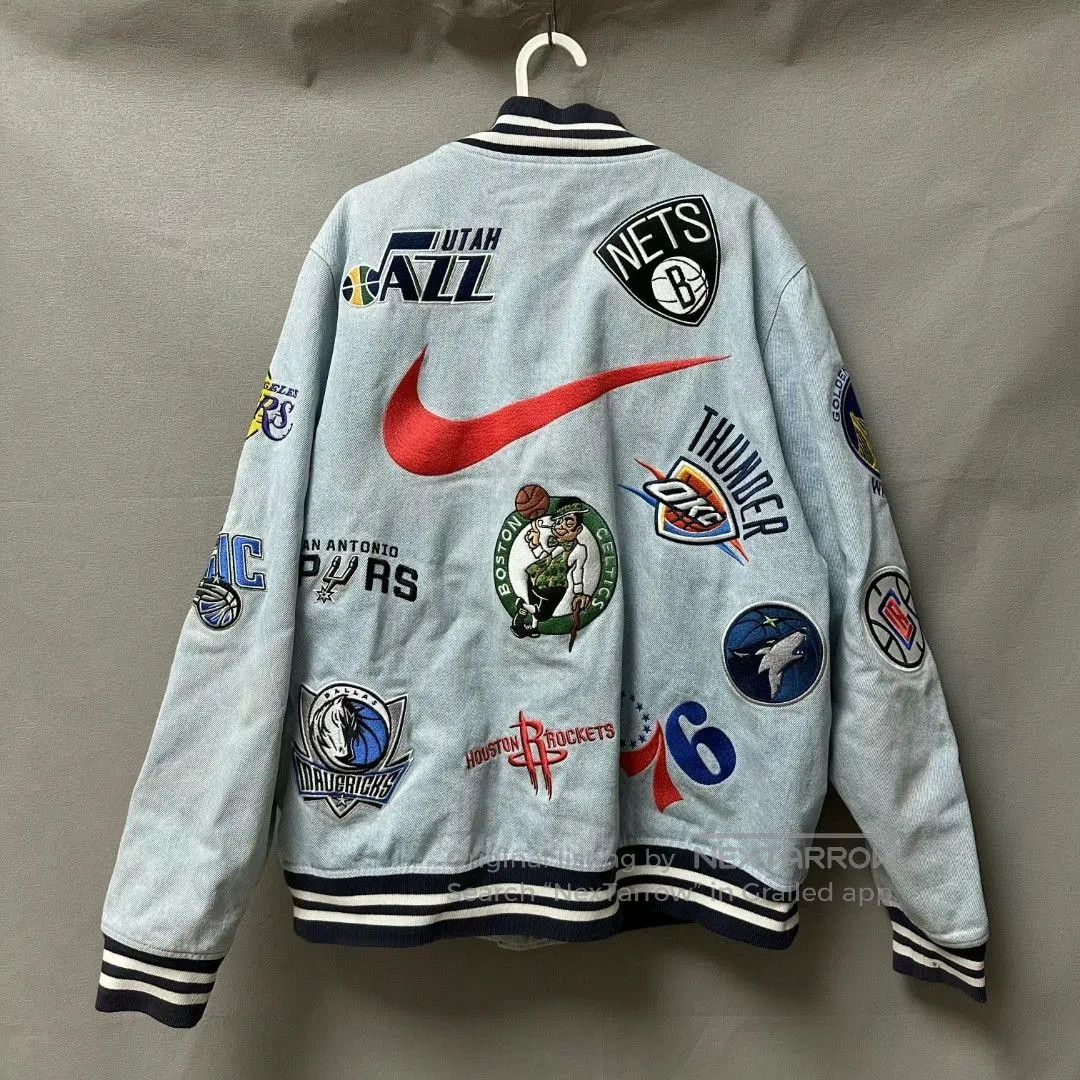 Nike nike supreme nba denim baseball jacket blue. Size US L / EU 52-54 / 3 - 4 Thumbnail