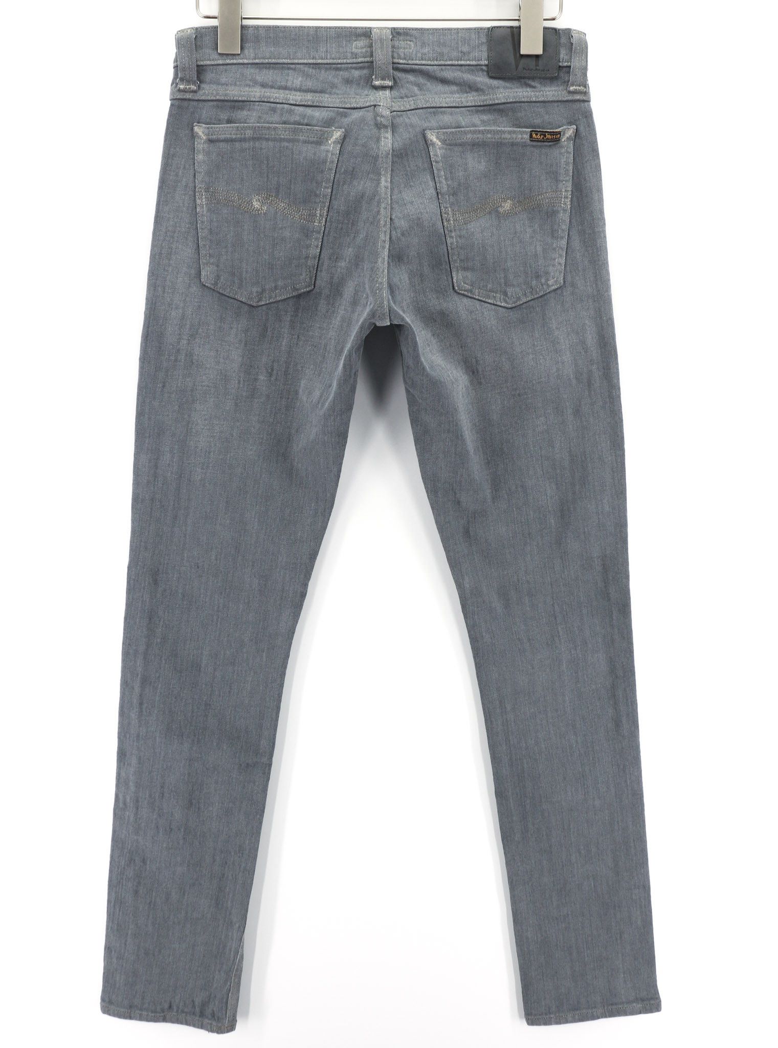 Nudie Jeans TIGHT LONG JOHN W31/L34 Organic Charcoal Denim Jeans 80677 Size US 31 - 2 Thumbnail